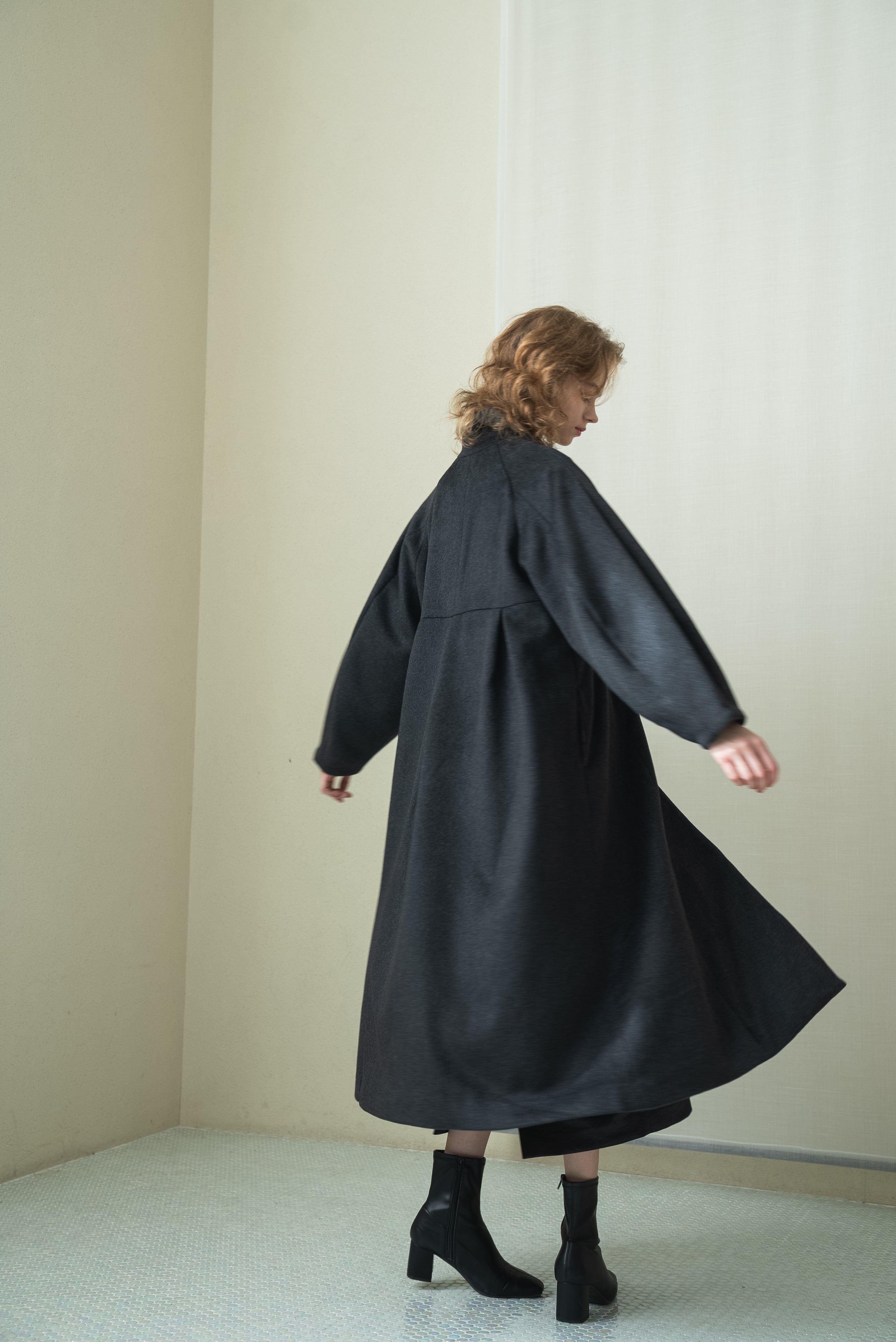 bijou button long coat