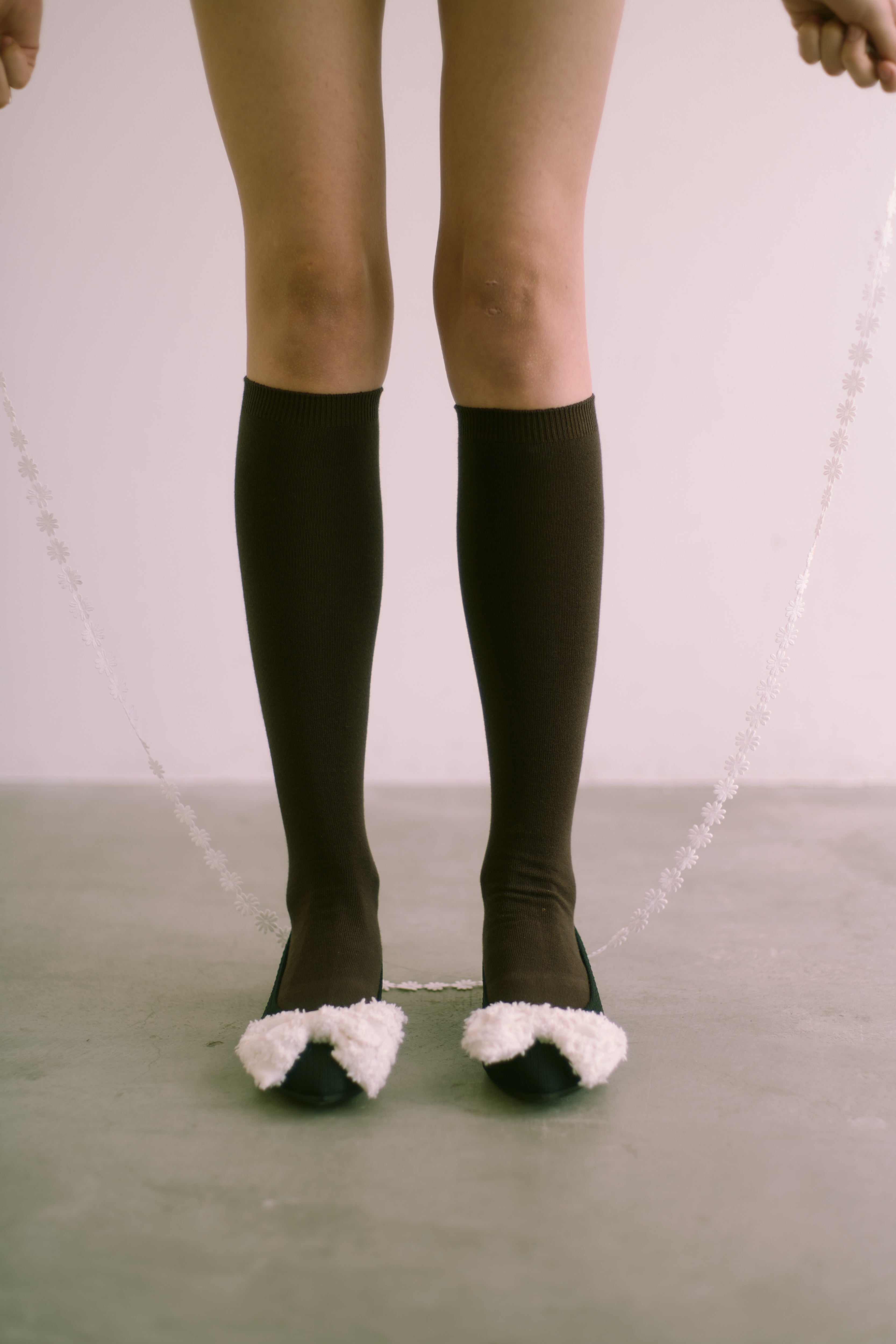ecmile. × Öffen】upcycle ribbon-pointed