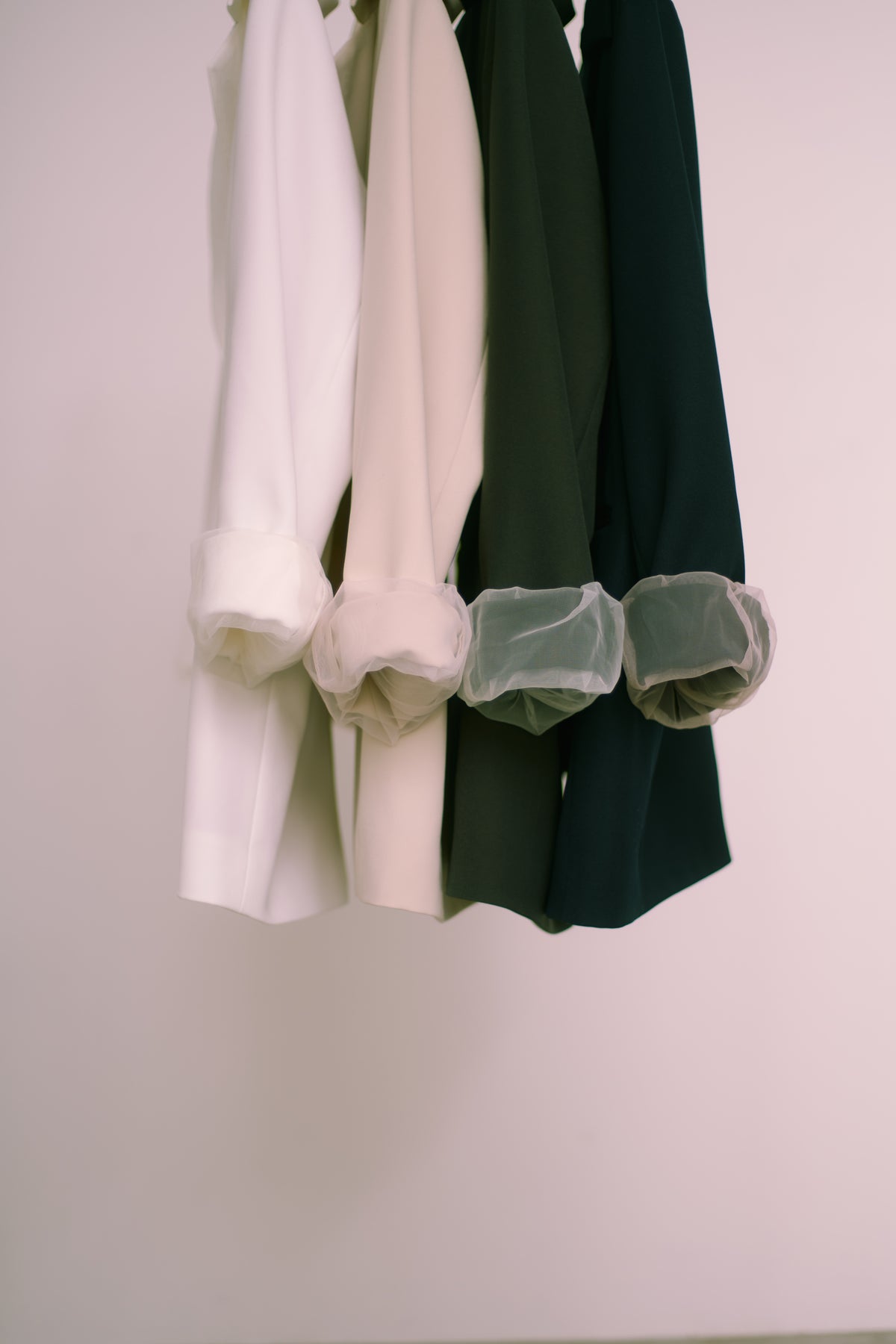 Tulle sleeve tailored jacket – ecmile