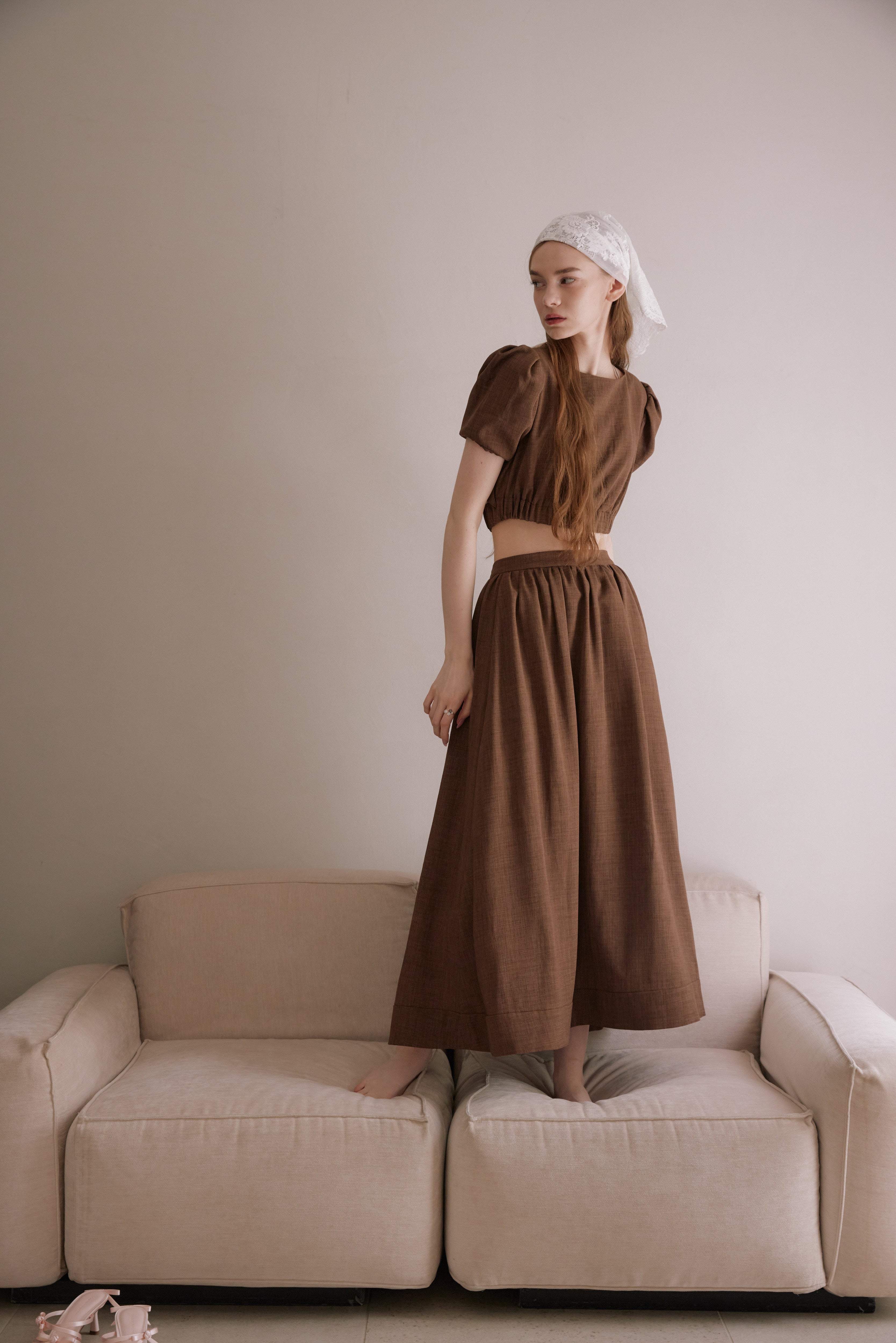 Made in Japan】WRINKLELESS FLARE SKIRT
