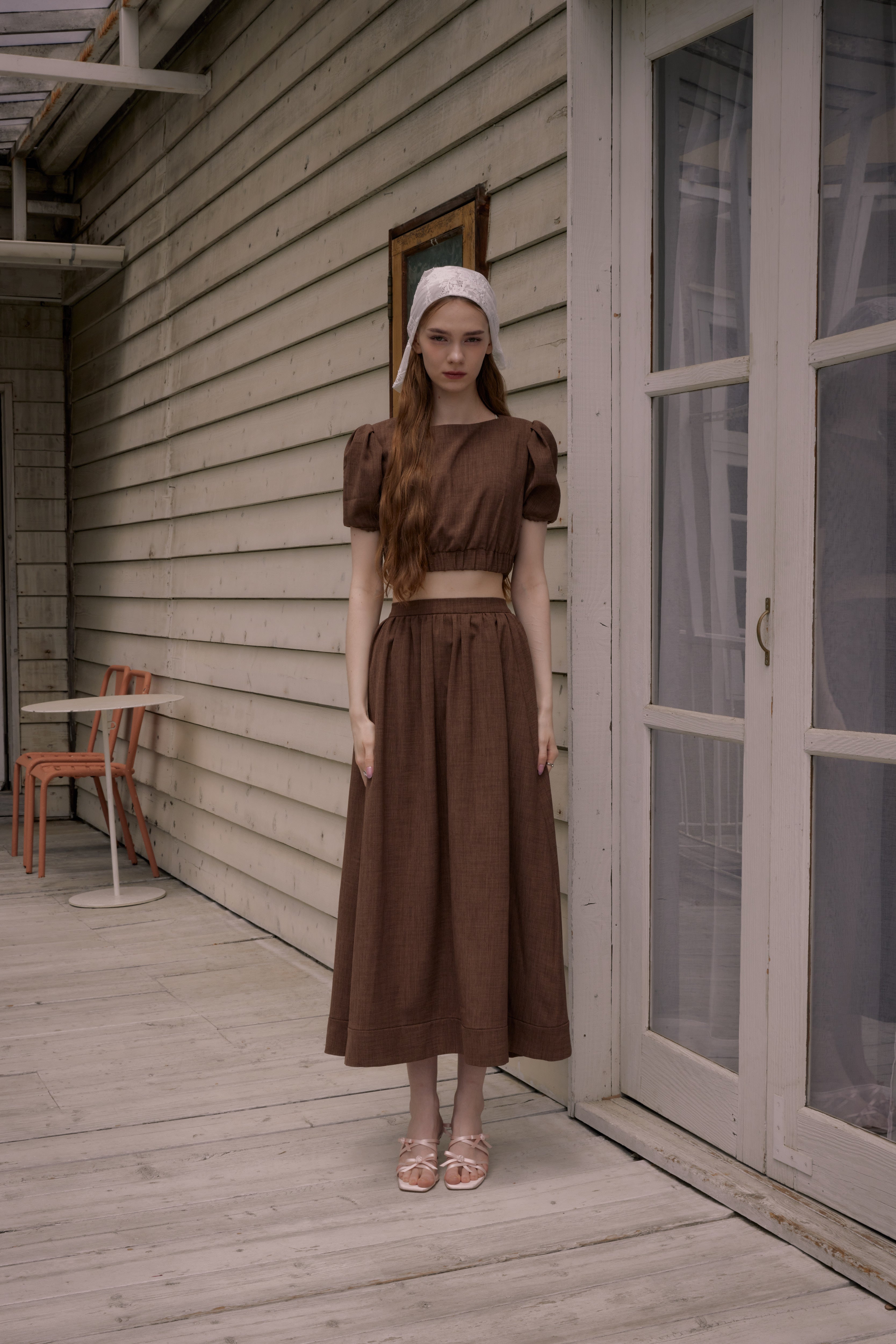 Made in Japan】WRINKLELESS FLARE SKIRT