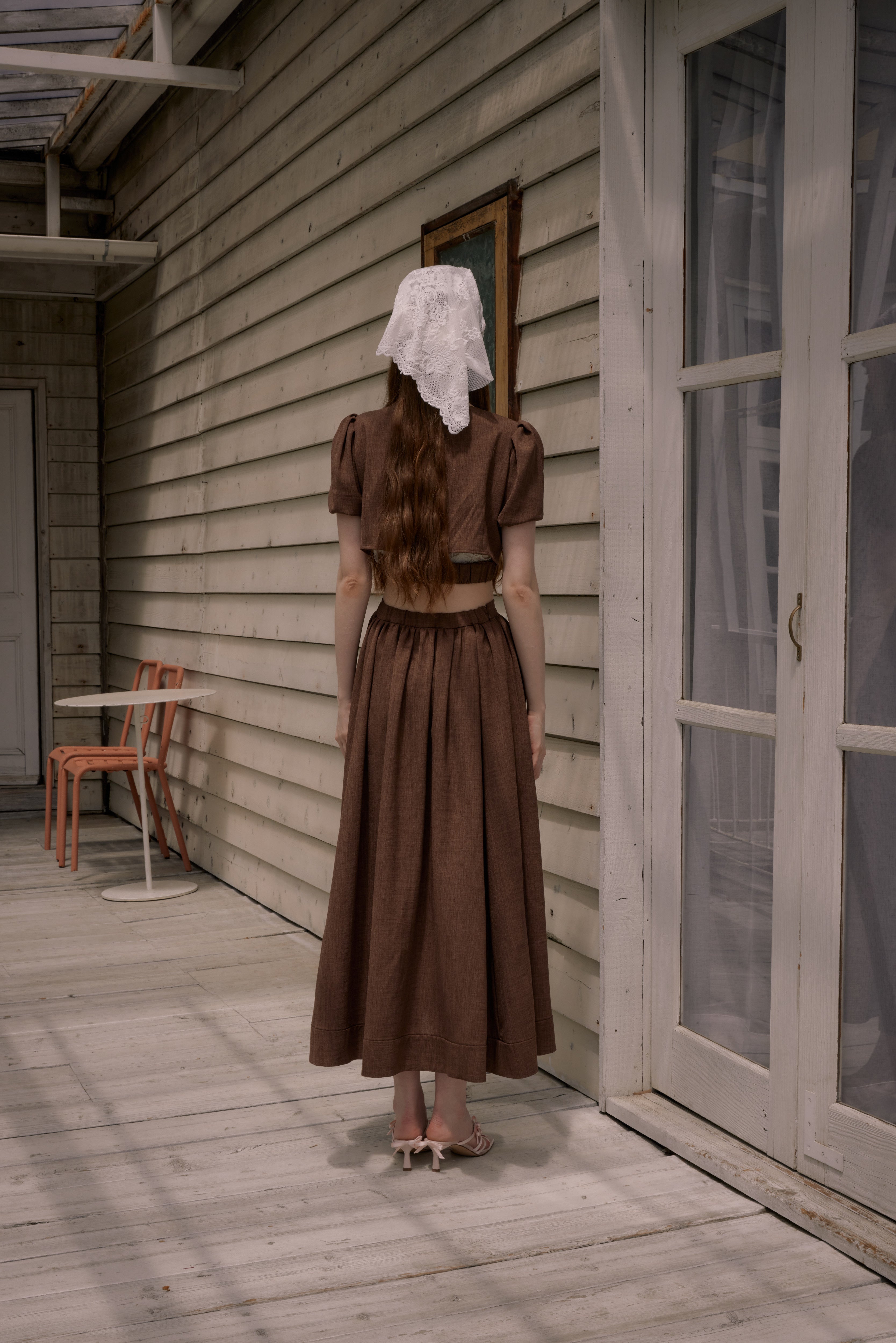Made in Japan】WRINKLELESS FLARE SKIRT