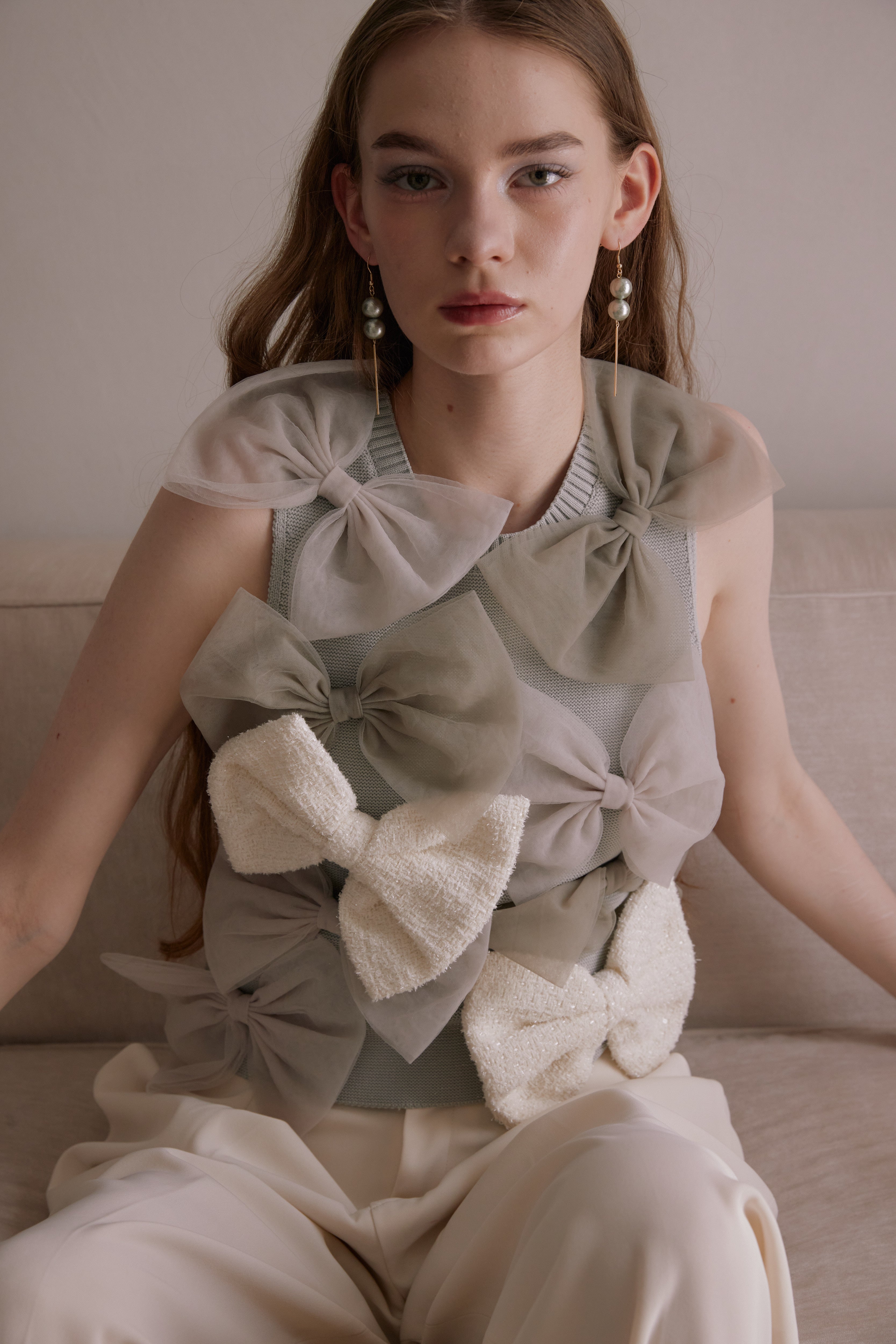 【NEW COLOR】RIBBON RIBBON TOP