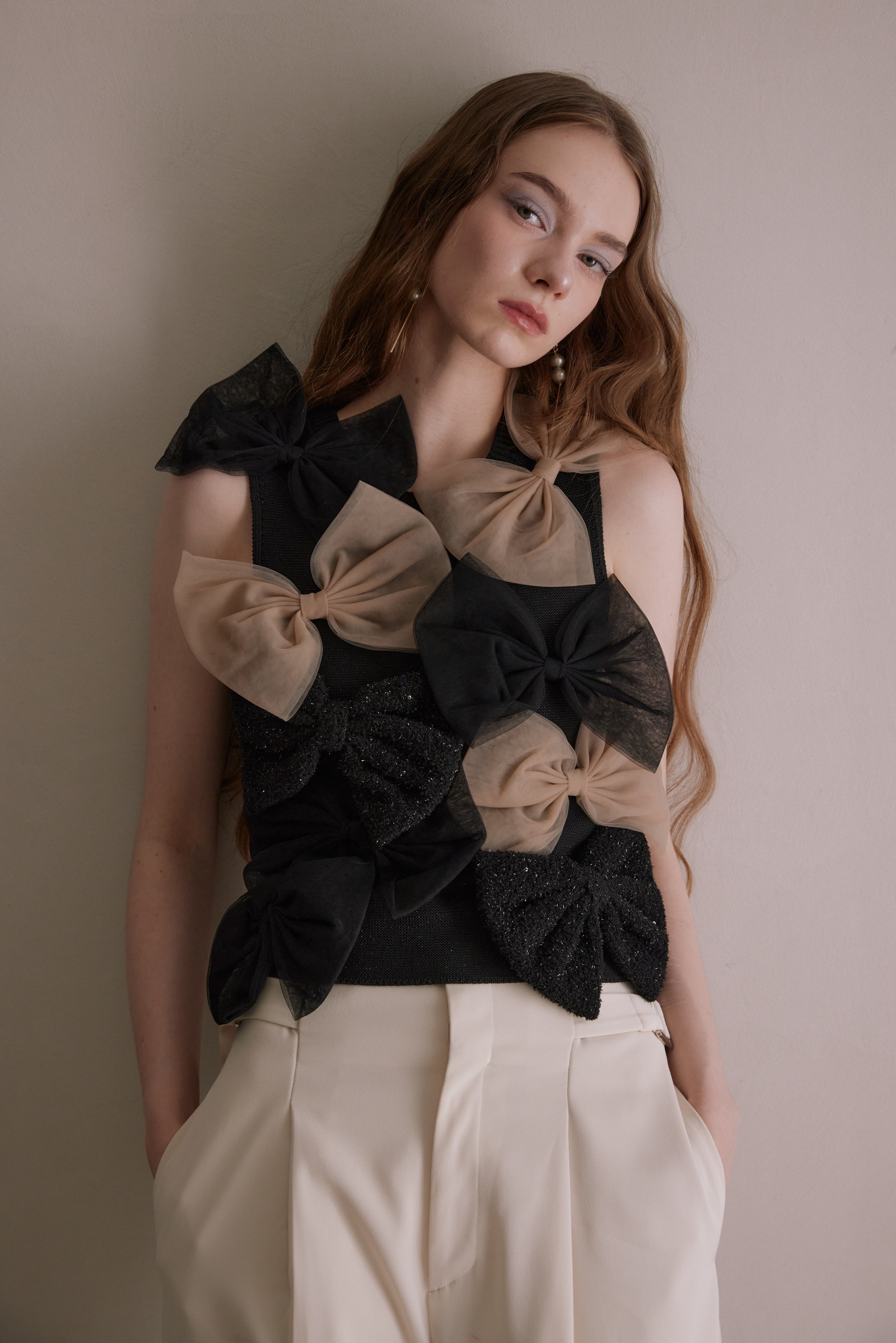 トップス ecmile RIBBON RIBBON TOP RIBBON RIBBON TOP