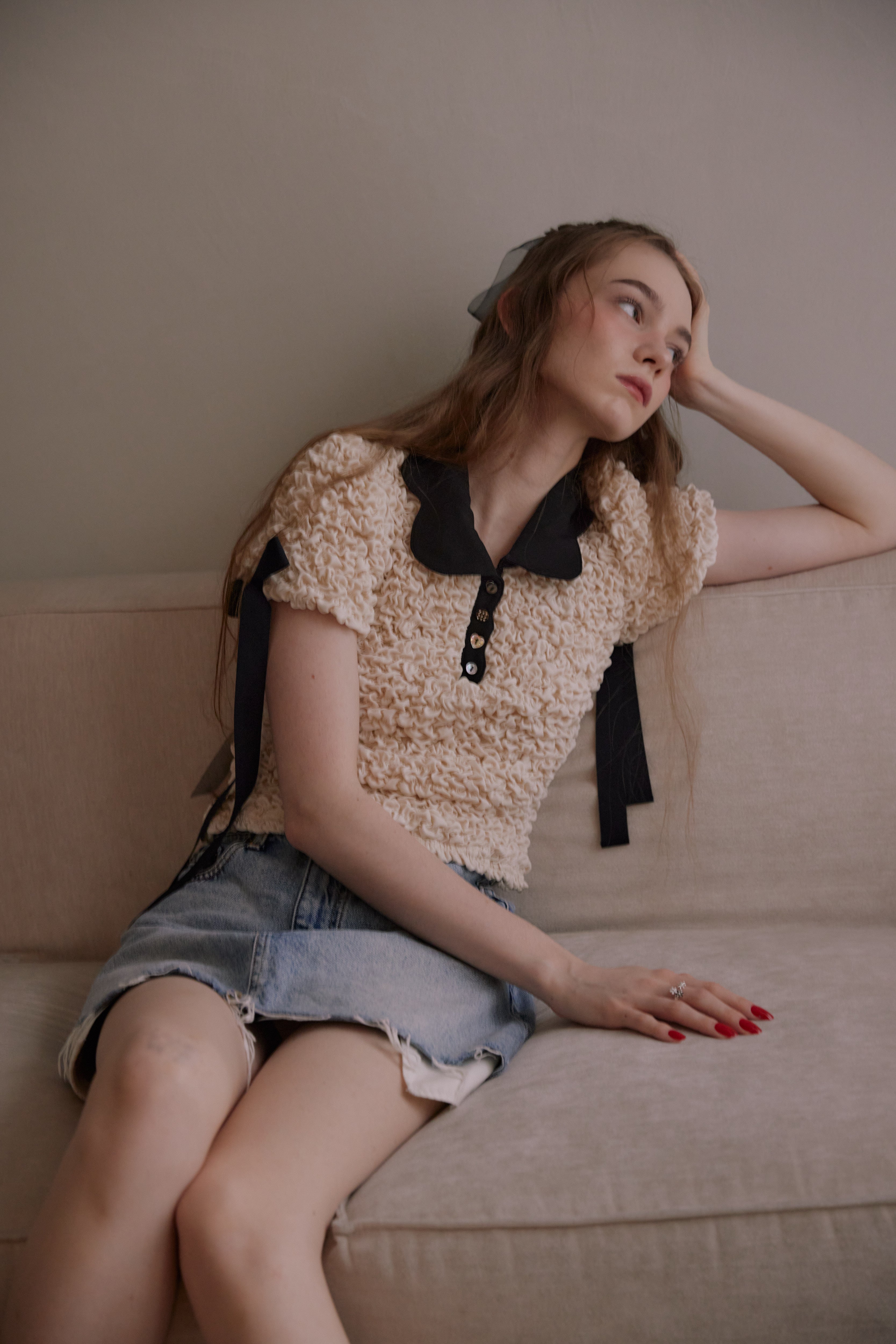 HEART COLLAR POLO