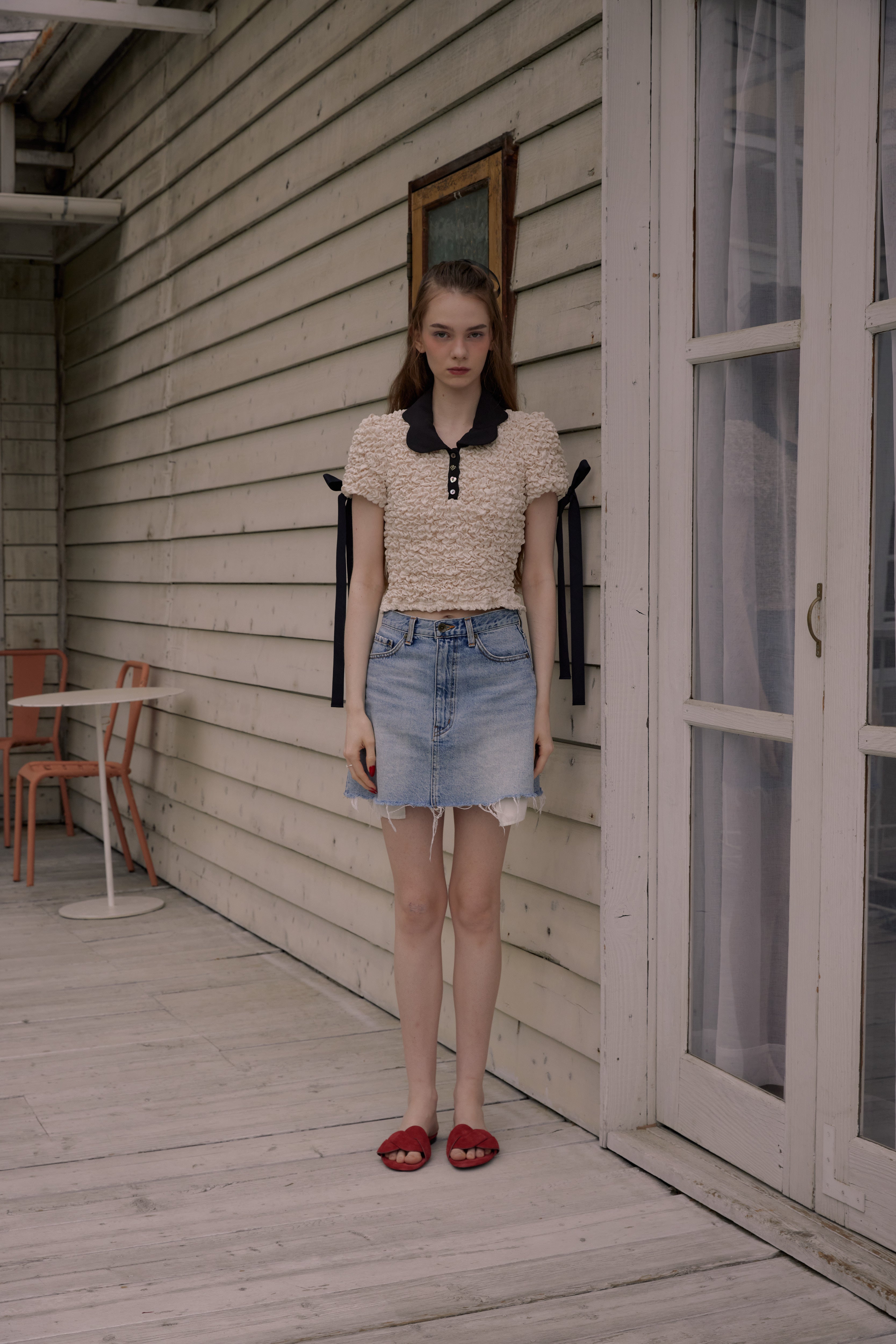 HEART COLLAR POLO
