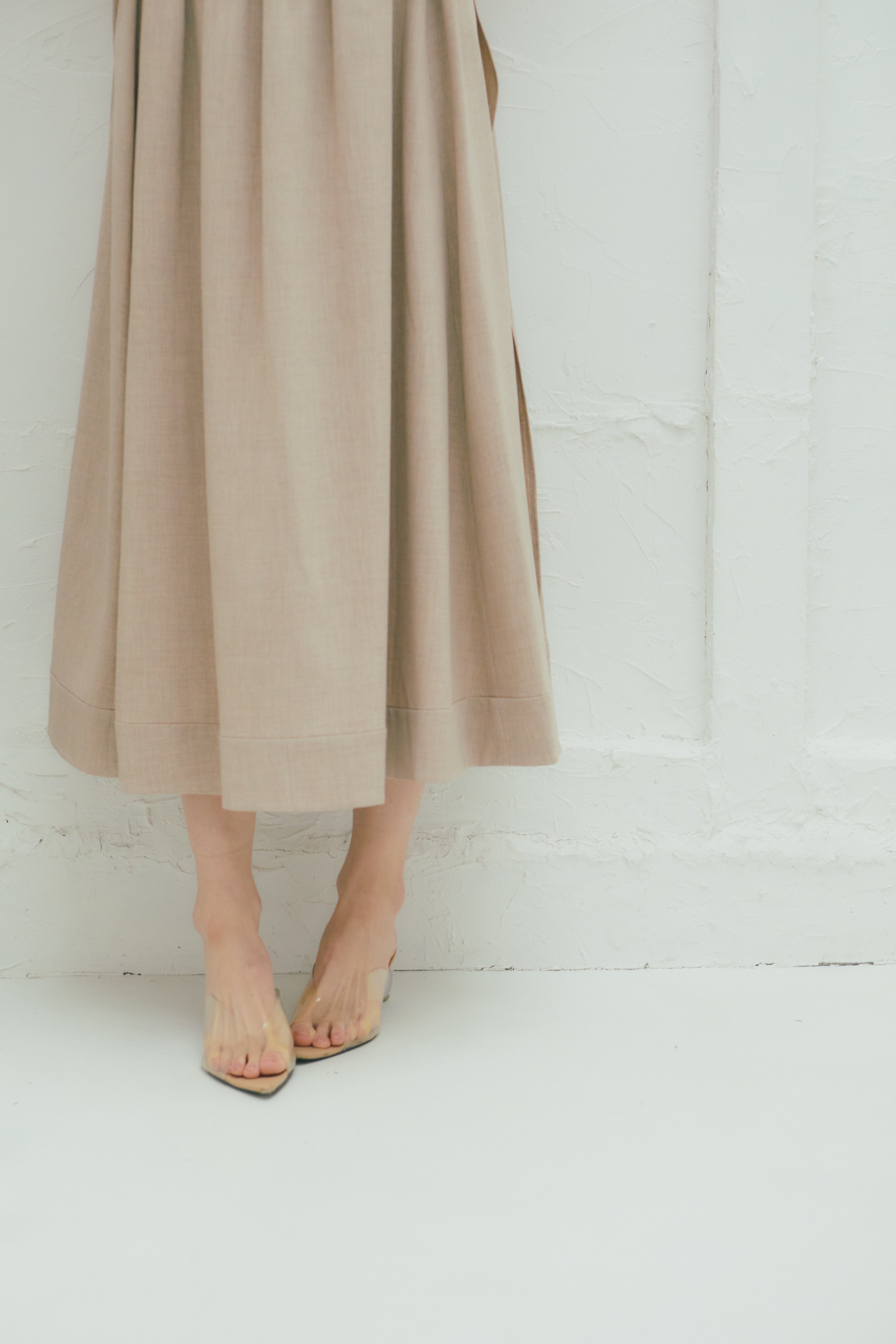 【Made in Japan】Wrinkleless Flare Skirt