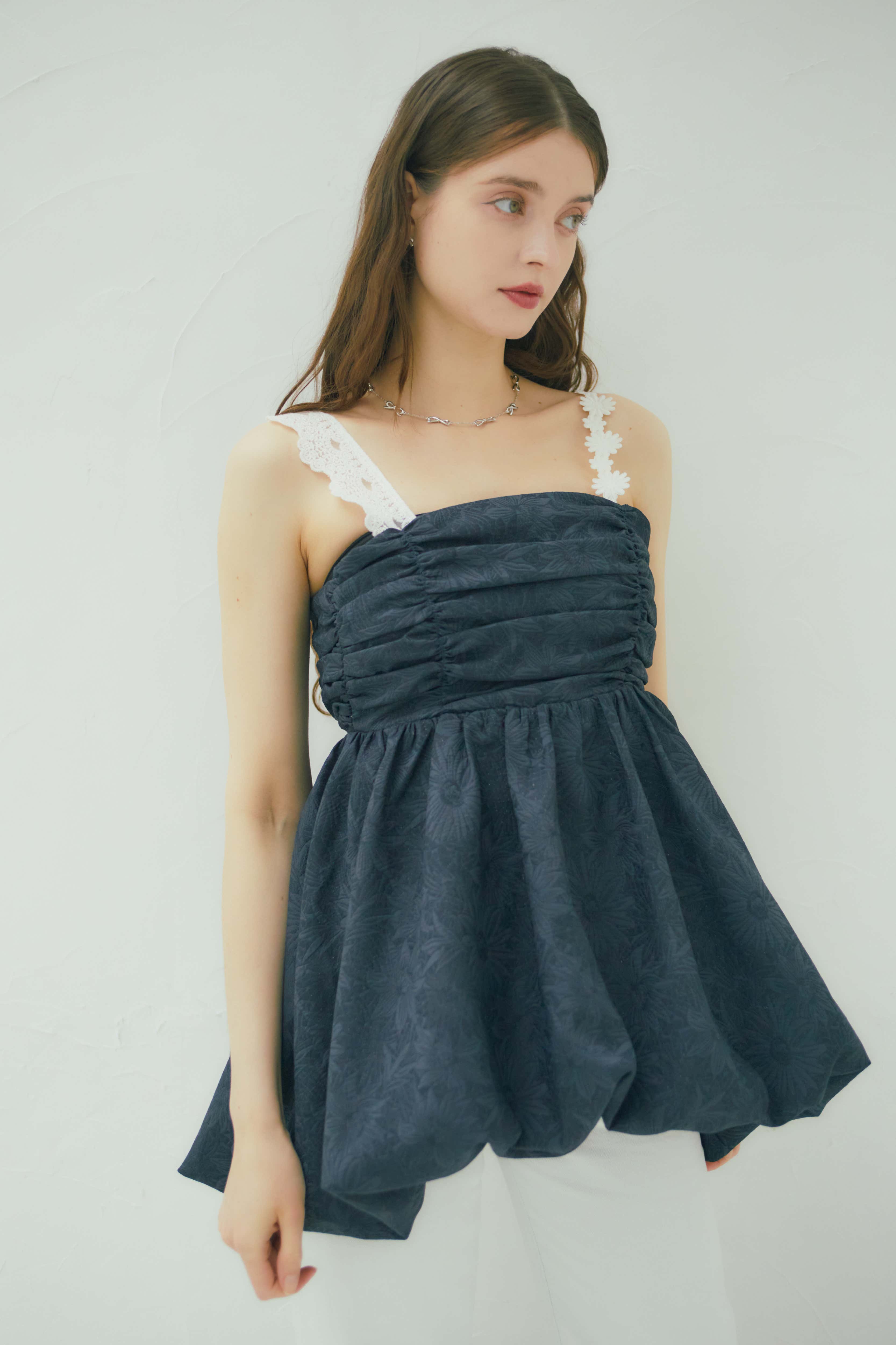 ASYMMETRY LACE CAMI TOP