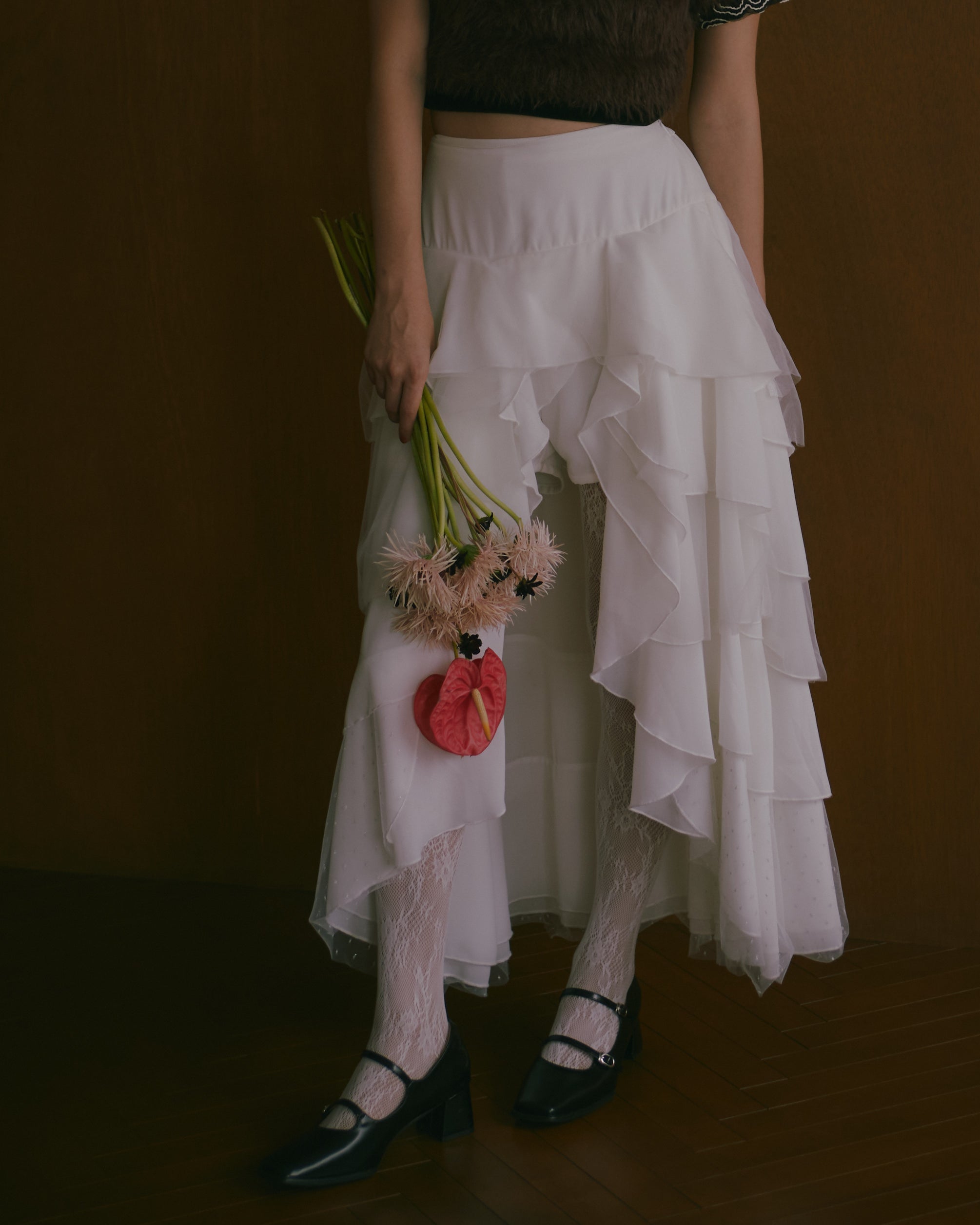 random layered  tiered skirt