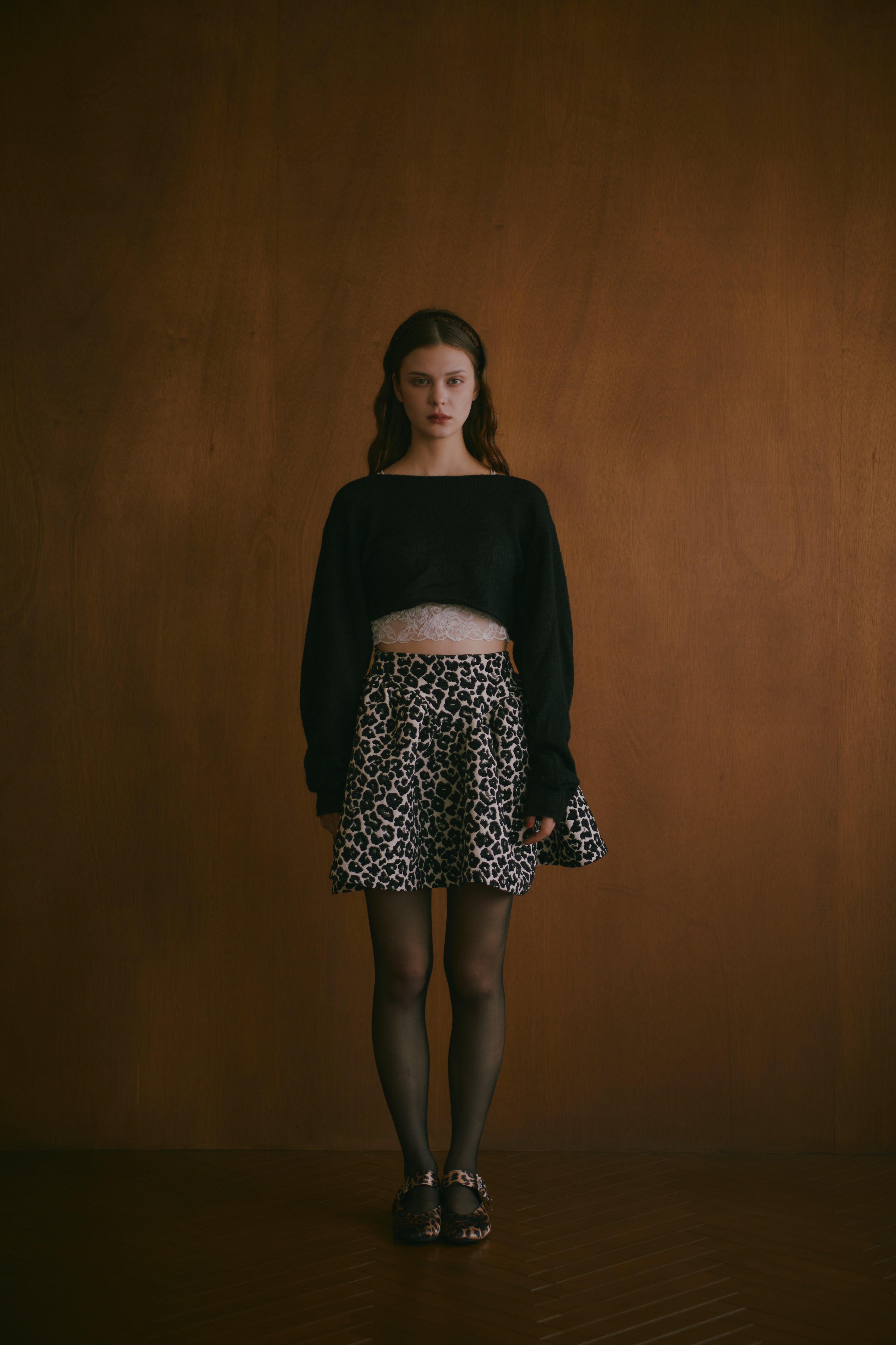 【即発送】 ecmile LEOPARD ALLURE SKIRT LEOPARD ALLURE SKIRT
