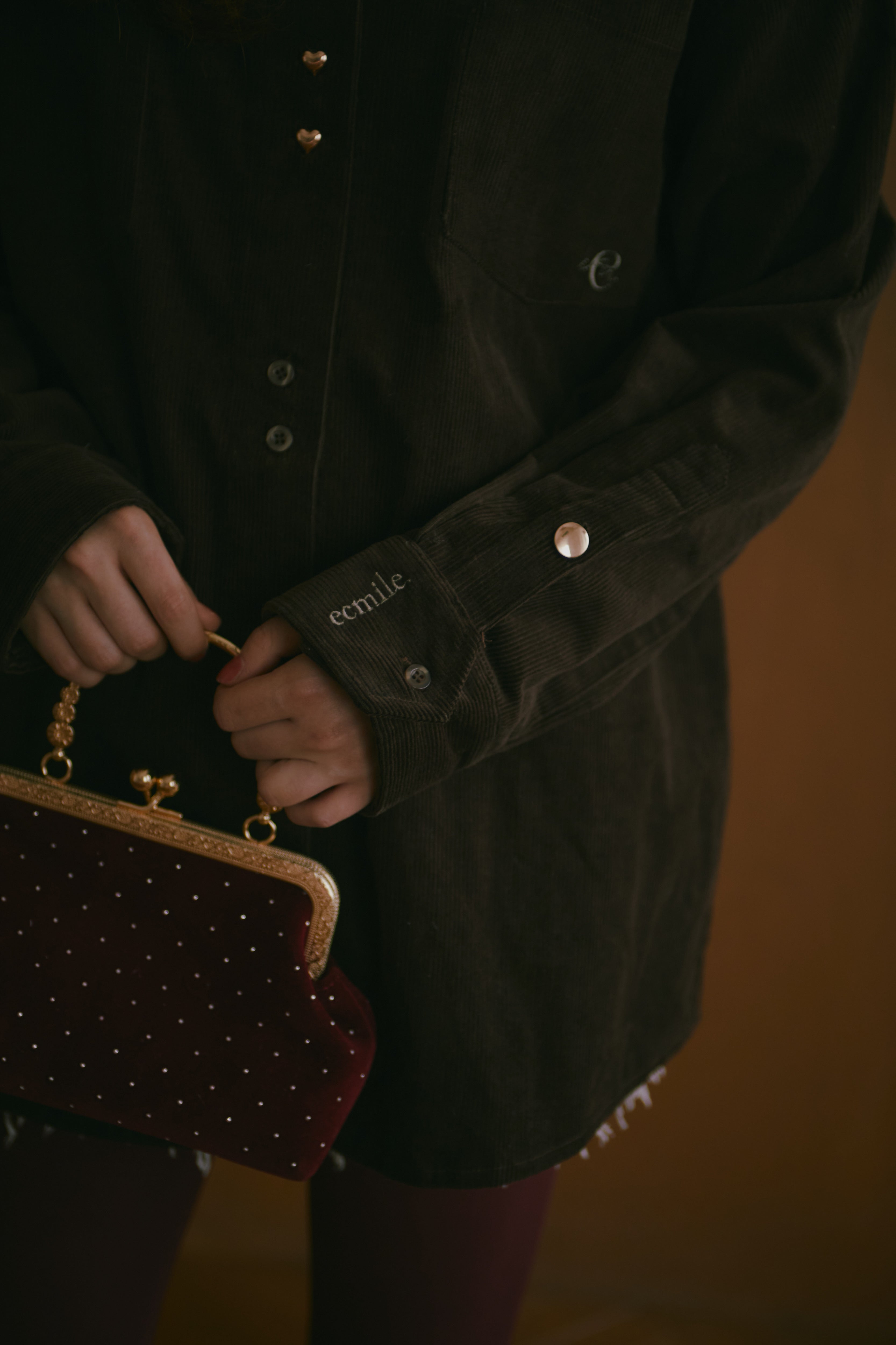 新品タグ付き】 Ecmile NOUVELLE CORDUROY SHIRT DEMAIN CLAIR