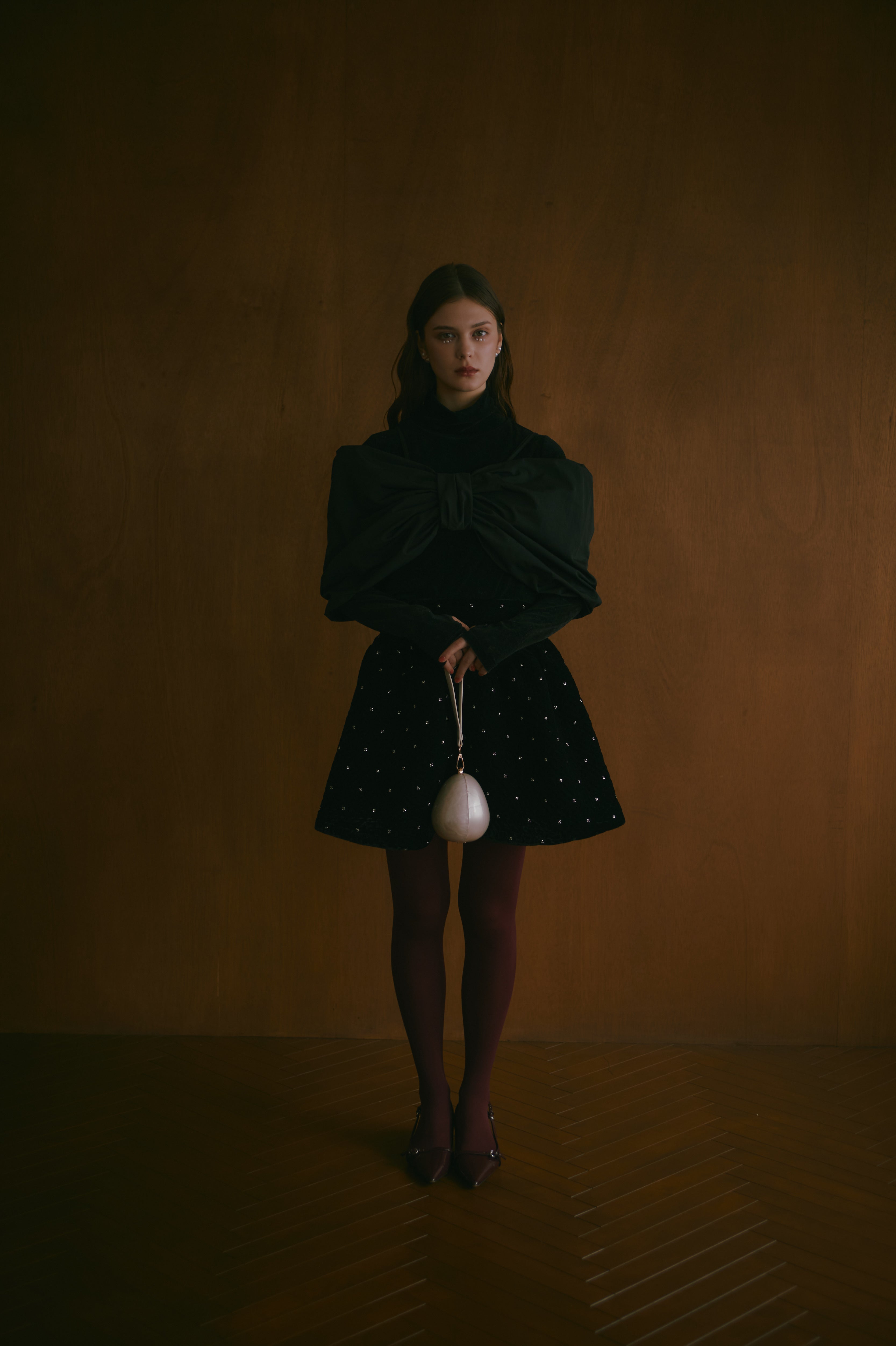 VELVET BEADS SKIRT