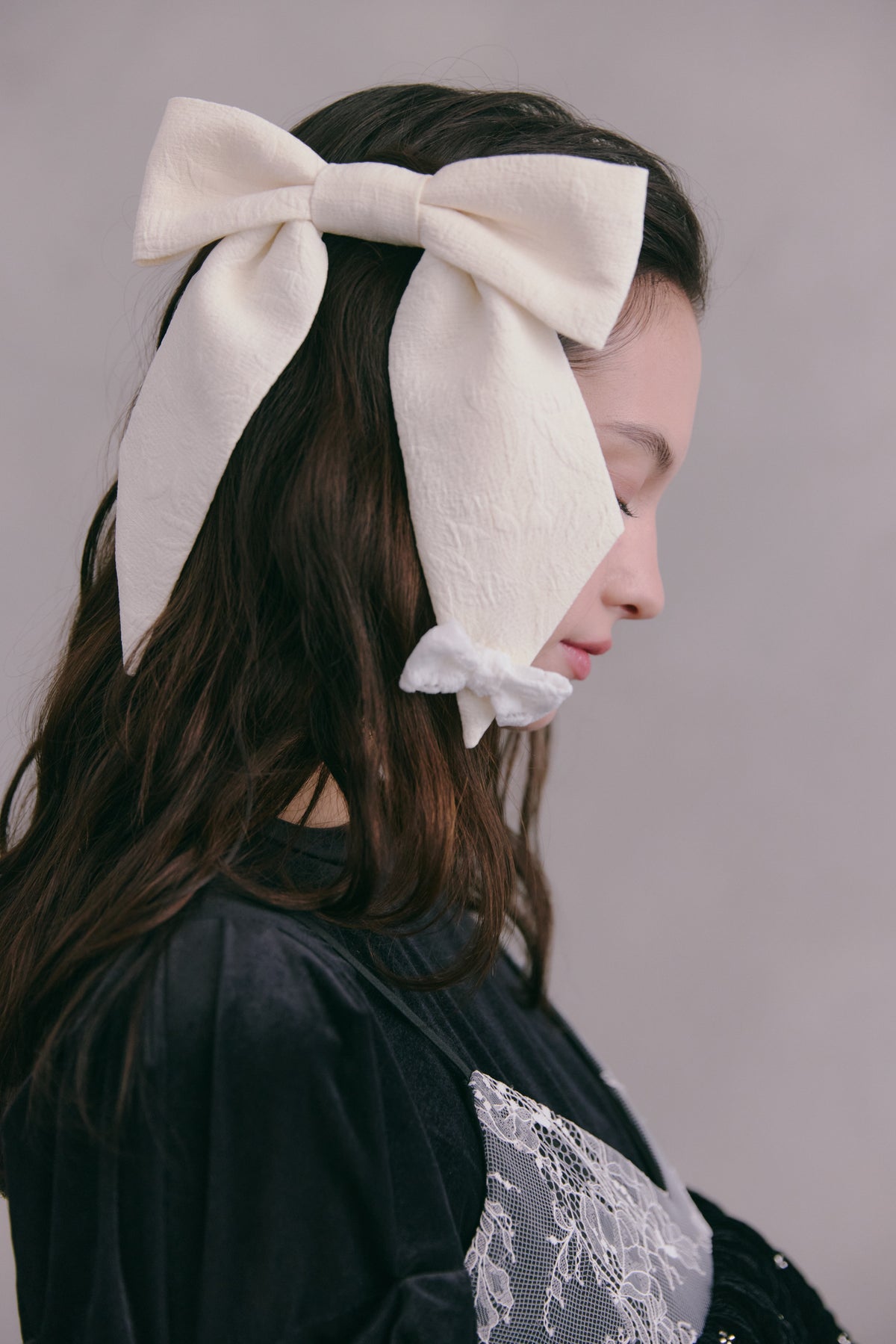 UPCYCLE RIBBON BARRETTE | IVORY