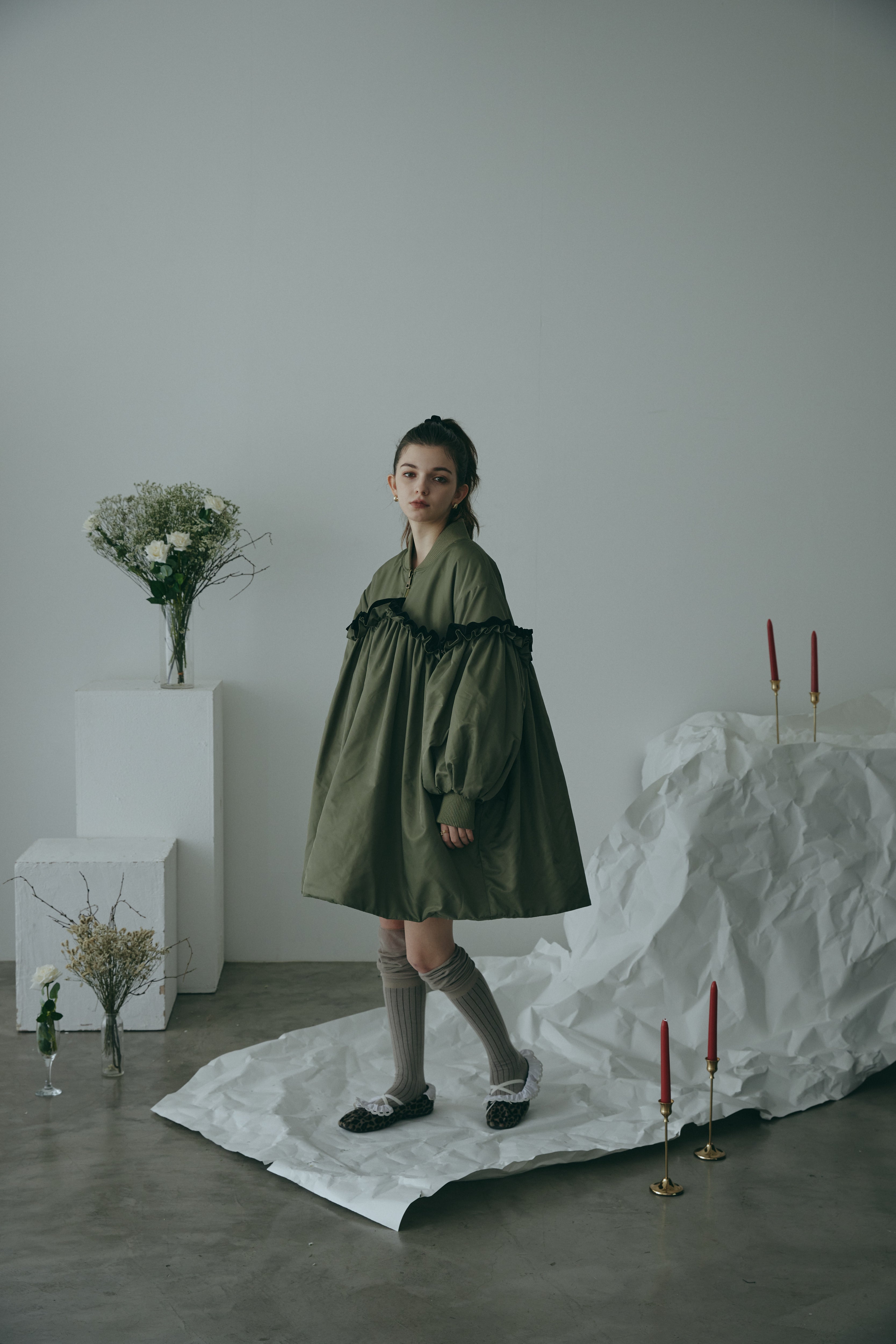 CHÉRIE A-LINE FRILL COAT