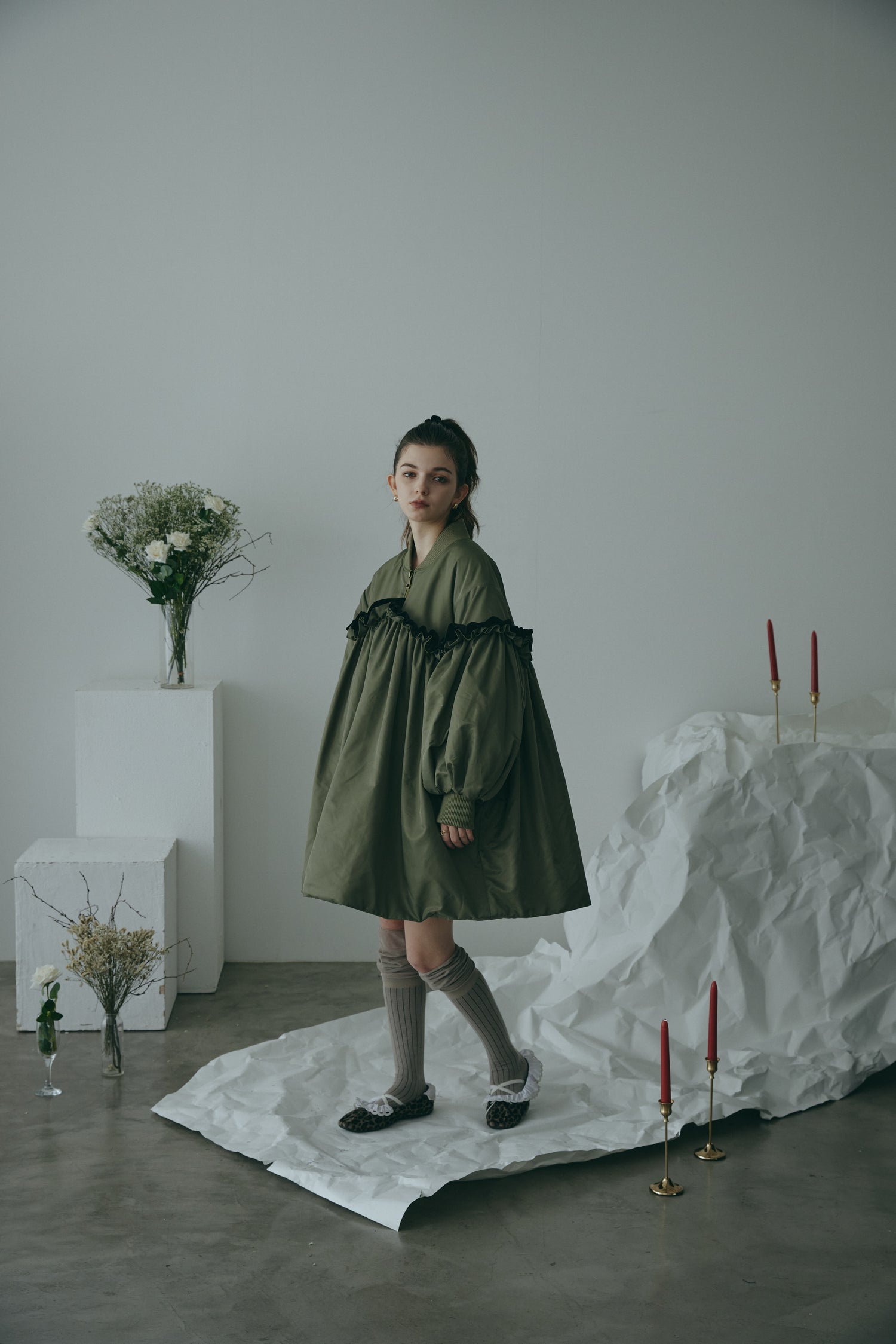 CHÉRIE A-LINE FRILL COAT