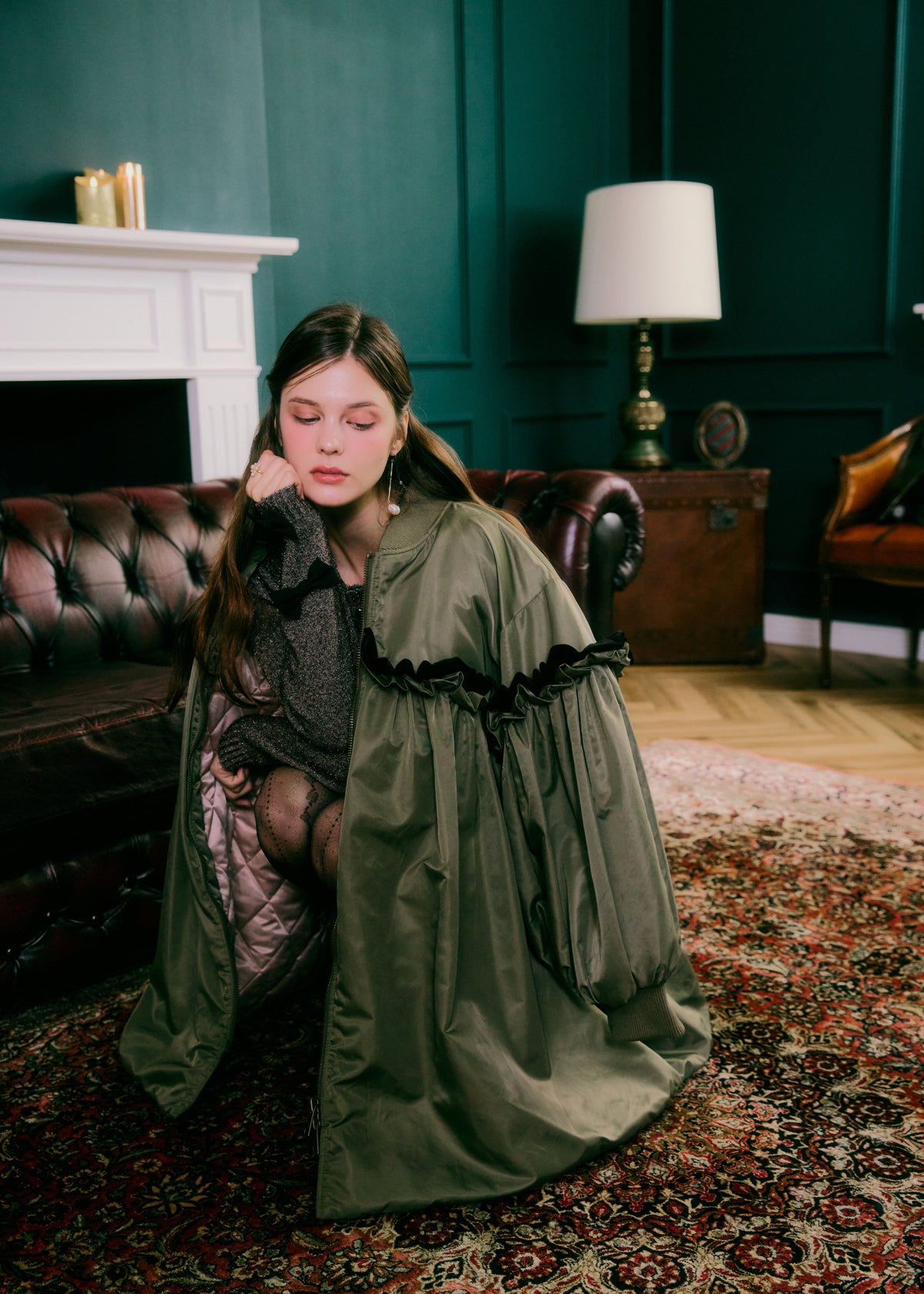 A LINE MIDDLE COAT