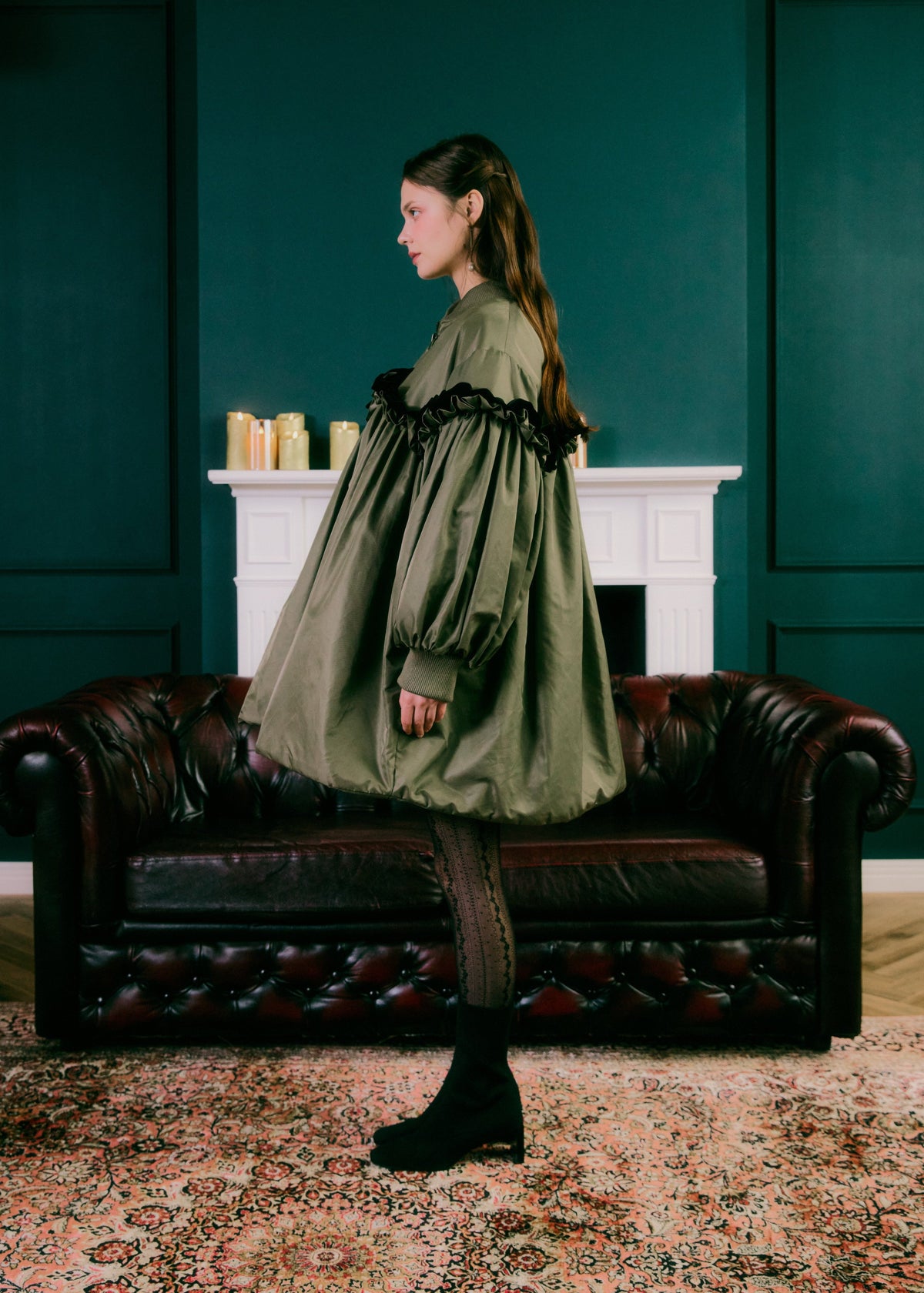 A LINE MIDDLE COAT