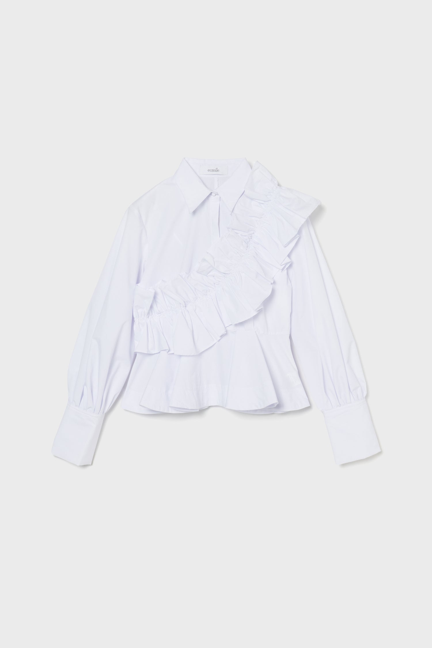 ［VOCE掲載］Frill peplum shirt