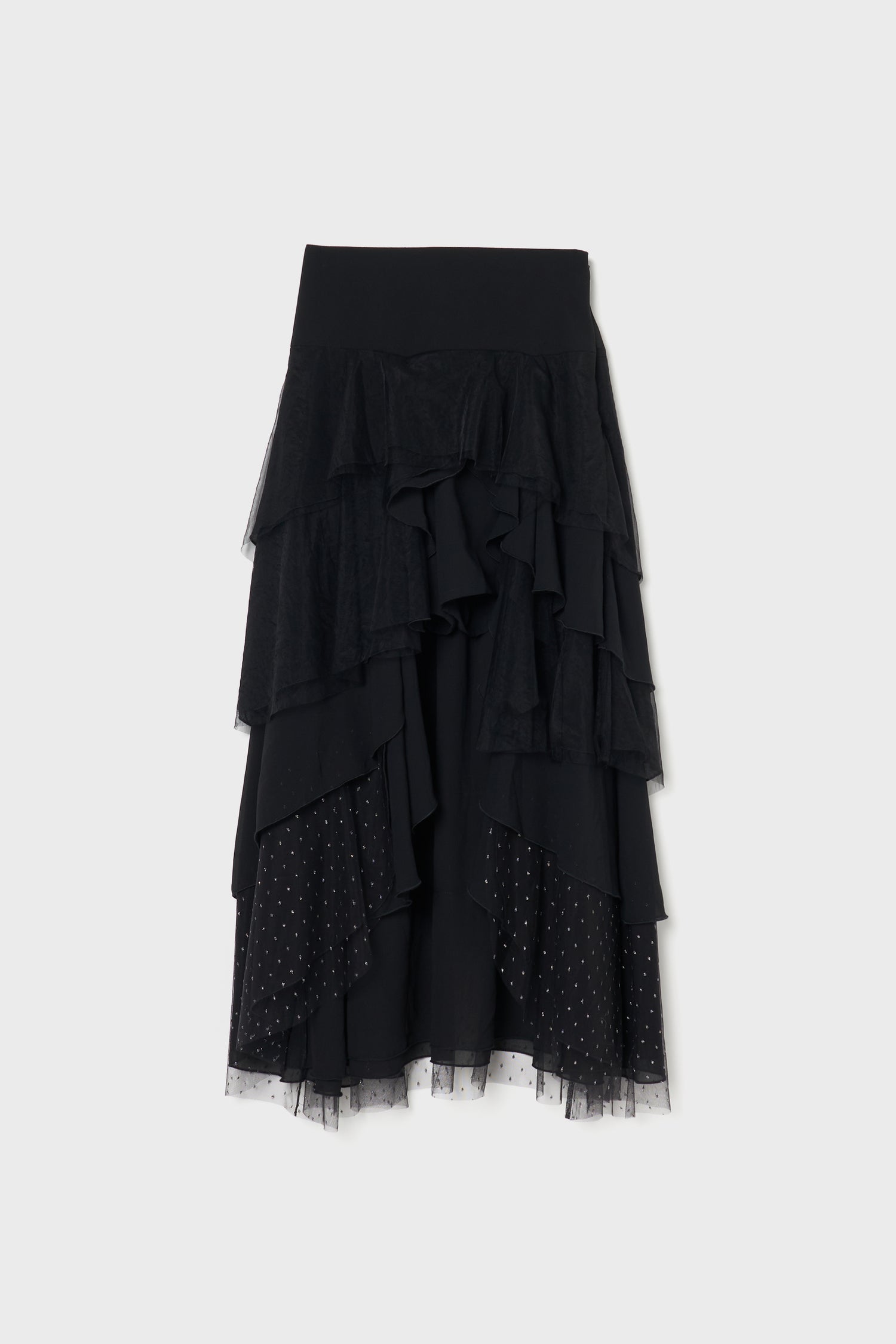 random layered  tiered skirt