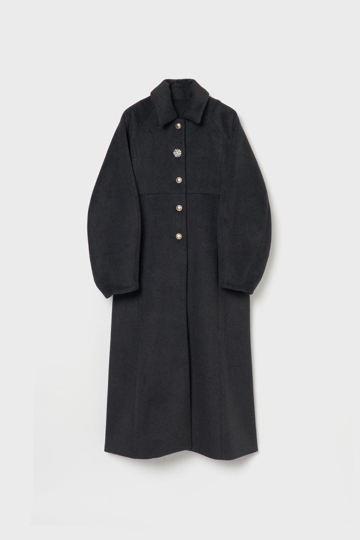 bijou button long coat