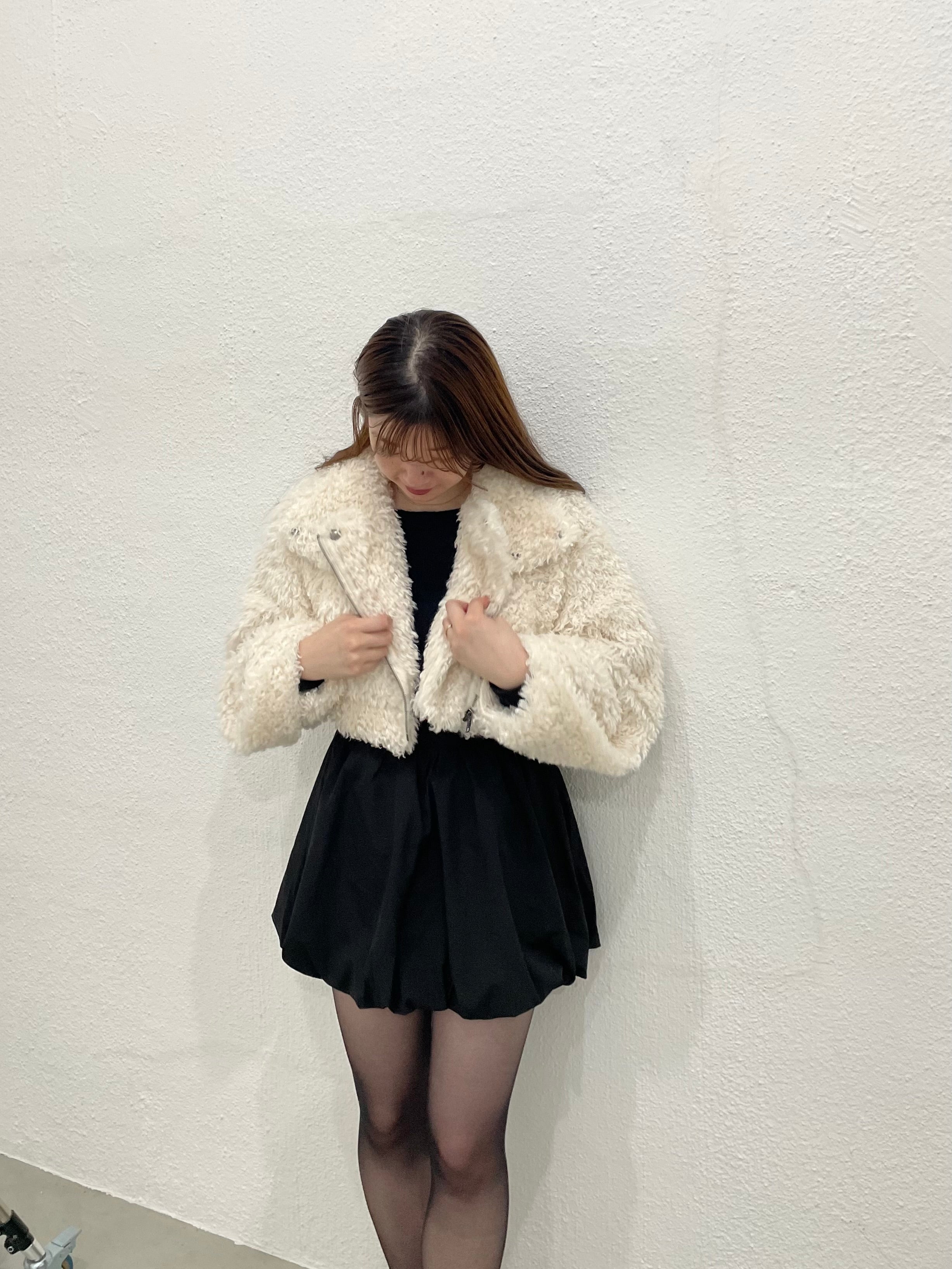 Rider's fur short jacket coat