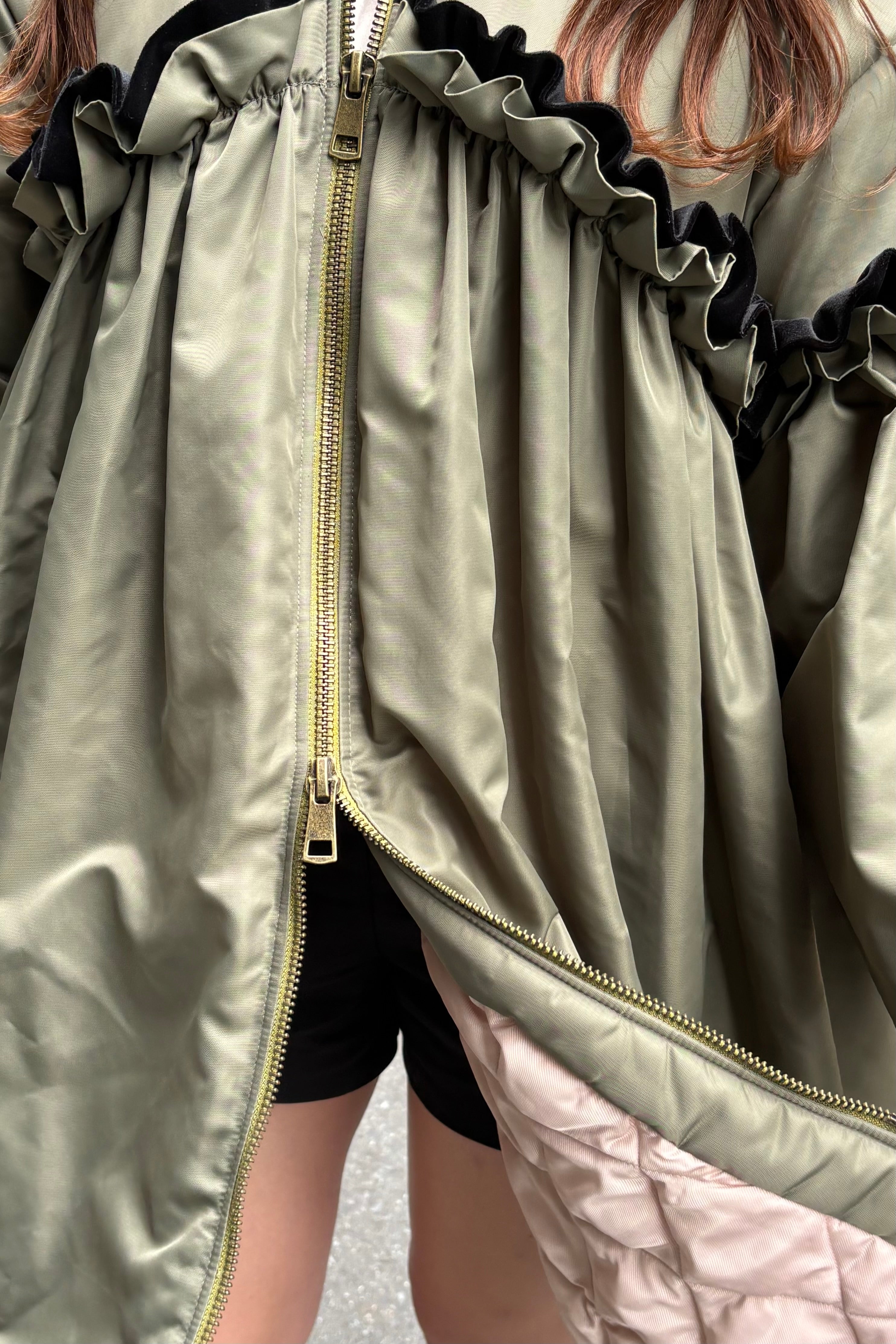 CHÉRIE A-LINE FRILL COAT