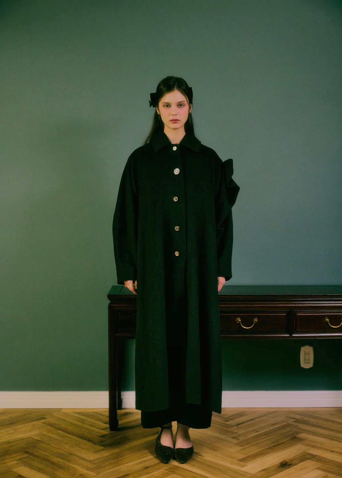 e. BIJOU RIBBON COAT