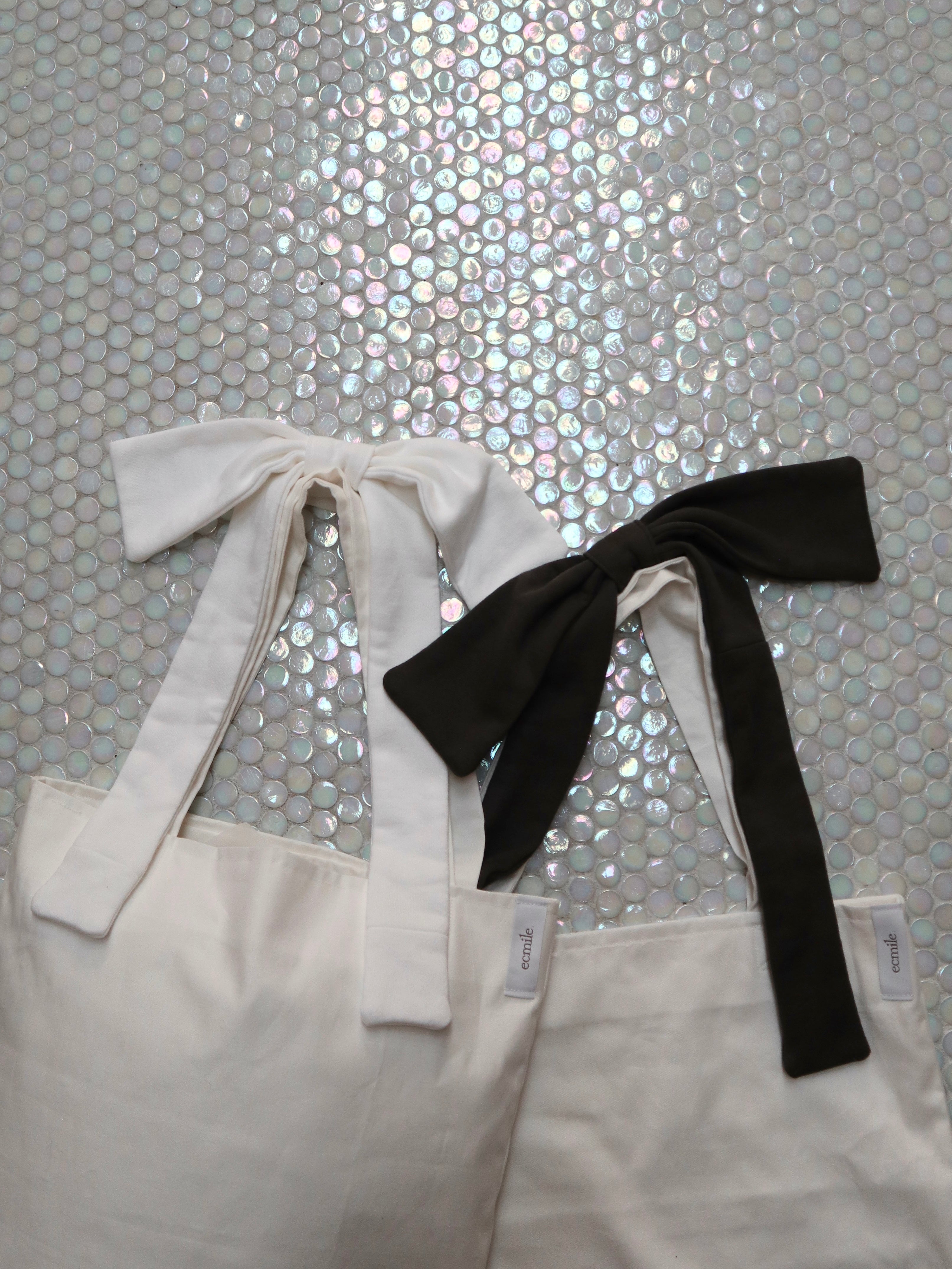 【Upcycle】carutena × ecmile.  ribbon tote bag