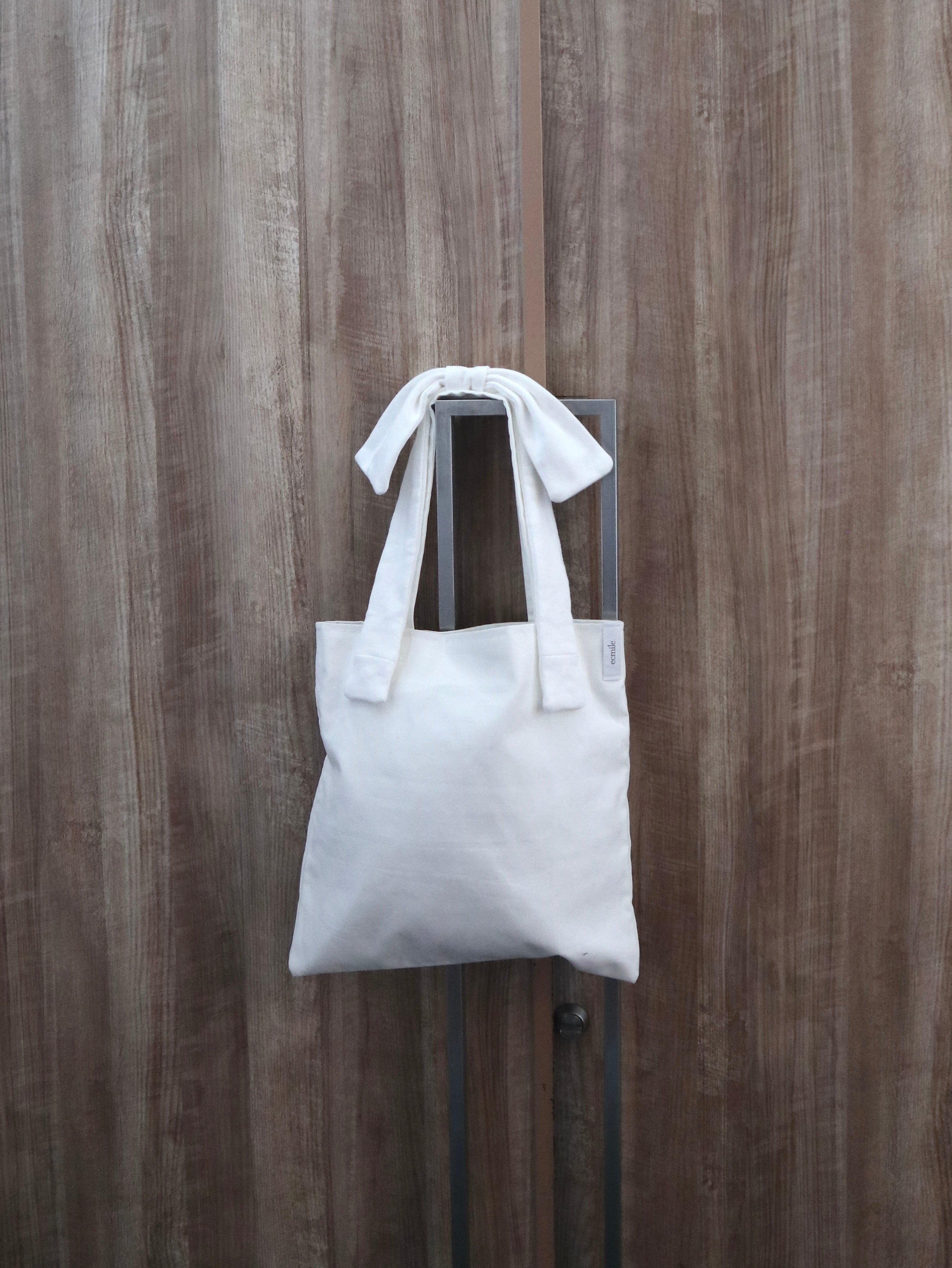 【Upcycle】carutena × ecmile.  ribbon tote bag