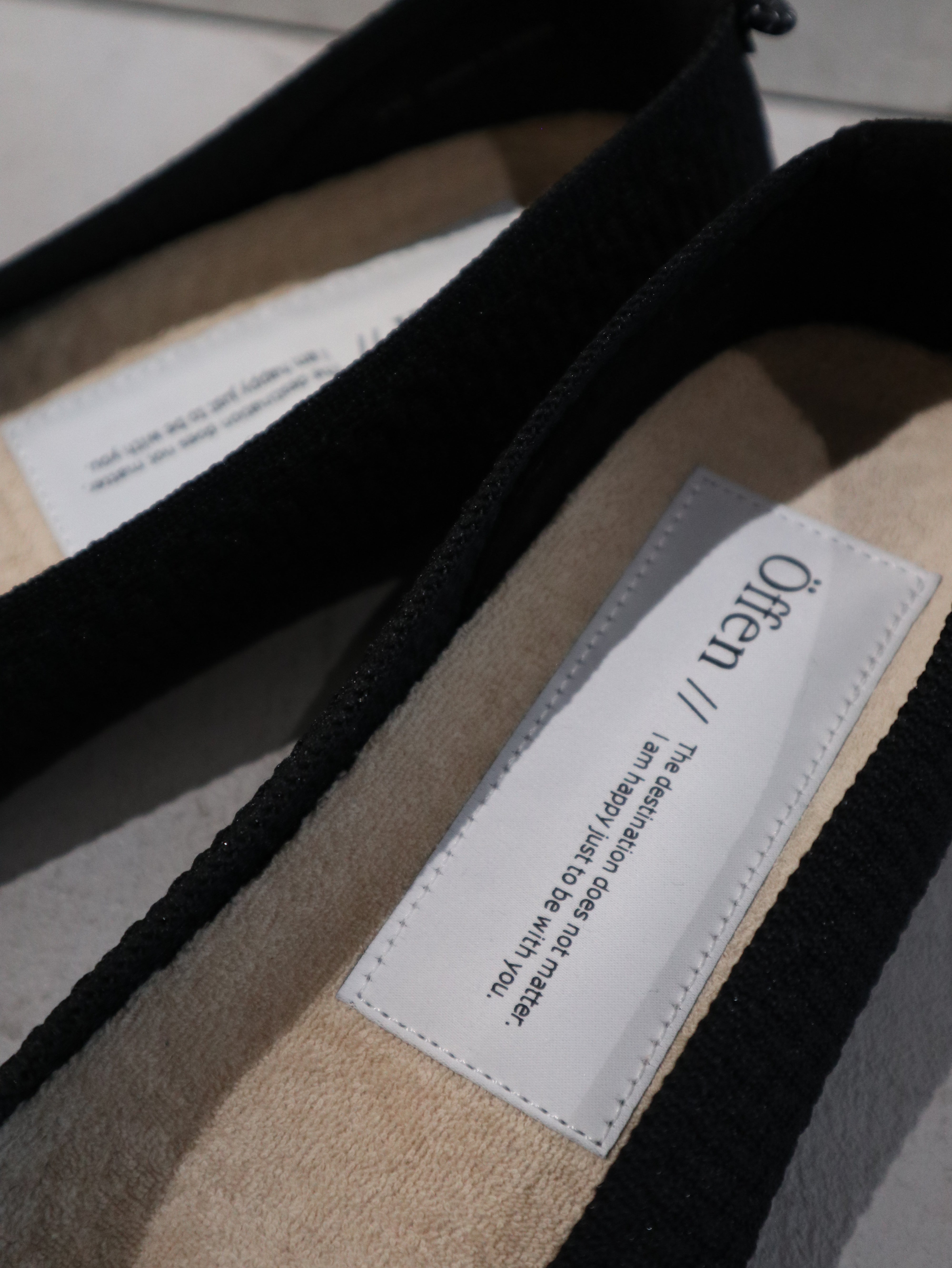 ecmile. × Öffen】upcycle ribbon-pointed
