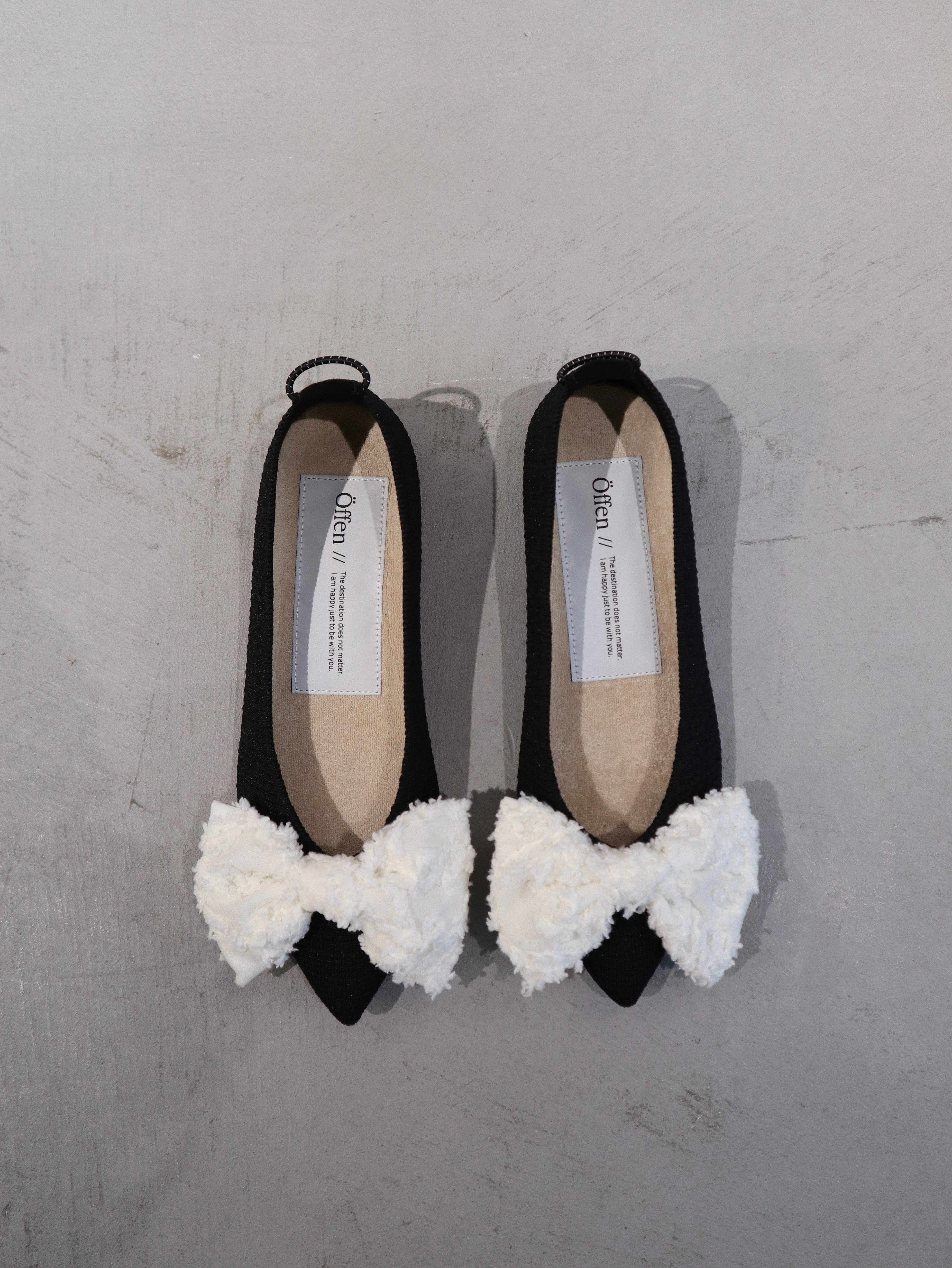 ecmile. × Öffen】upcycle ribbon-pointed