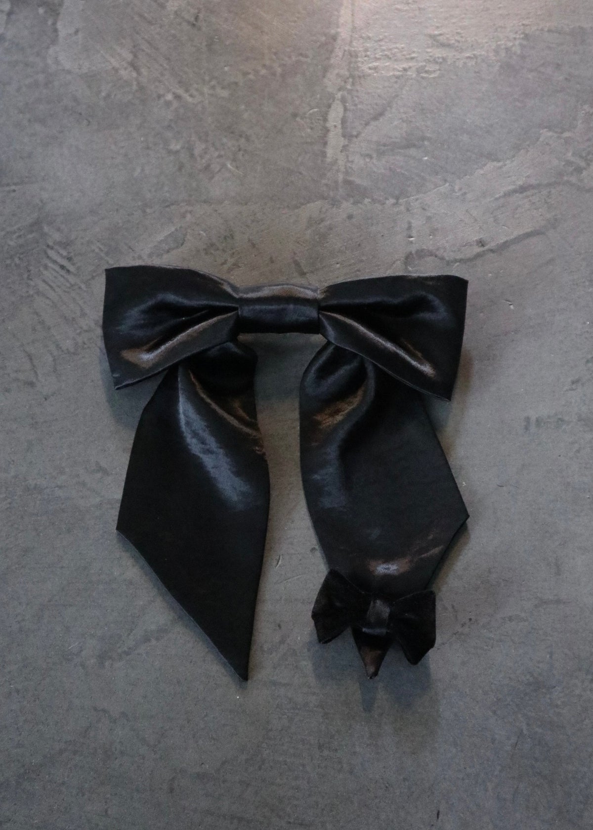 UPCYCLE RIBBON BARRETTE | BK