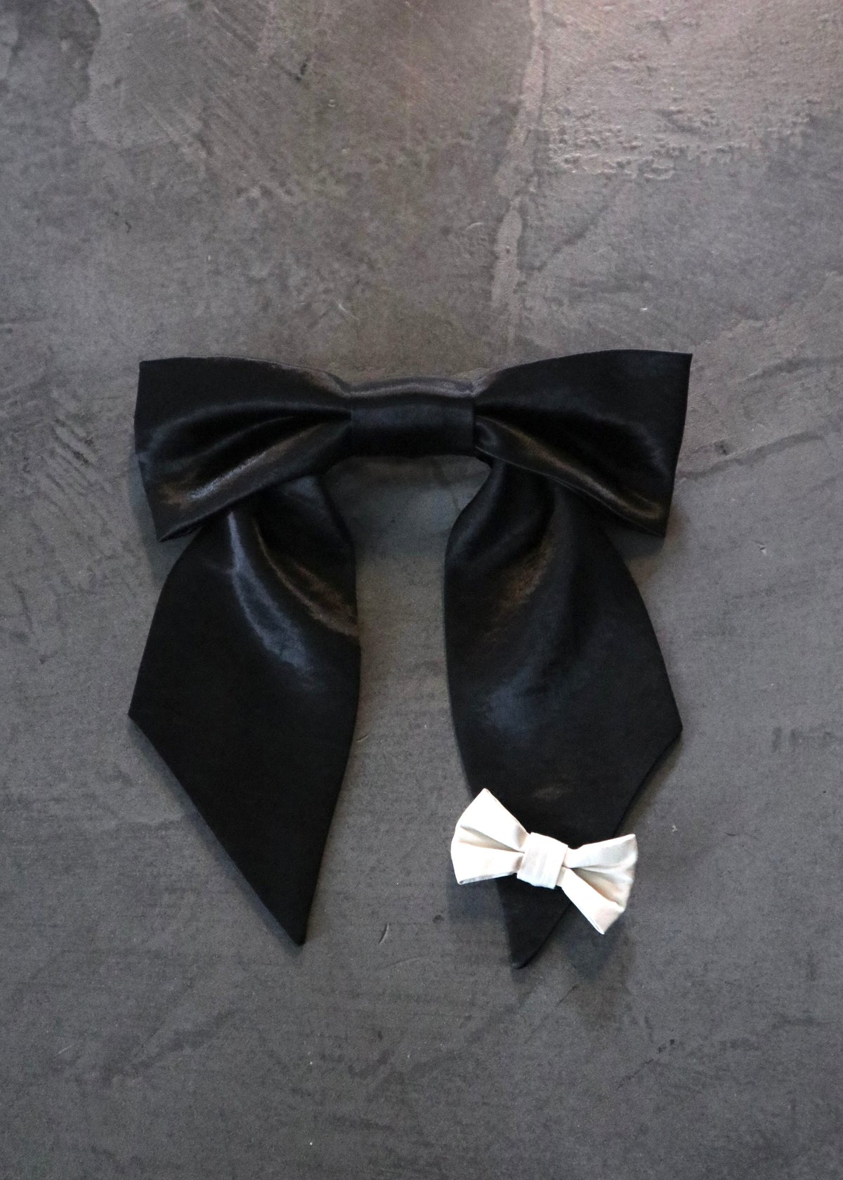 UPCYCLE RIBBON BARRETTE | BK