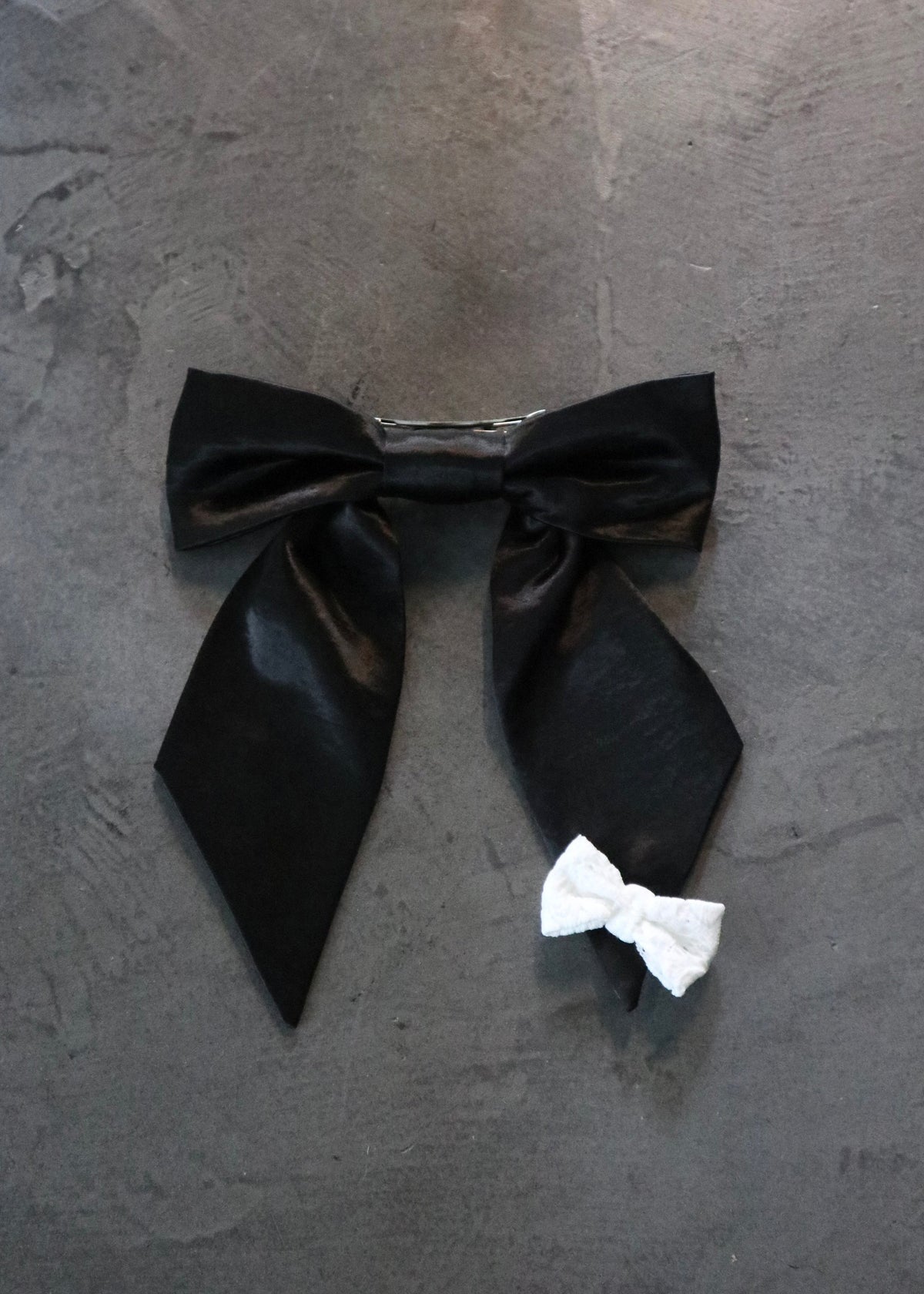 UPCYCLE RIBBON BARRETTE | BK