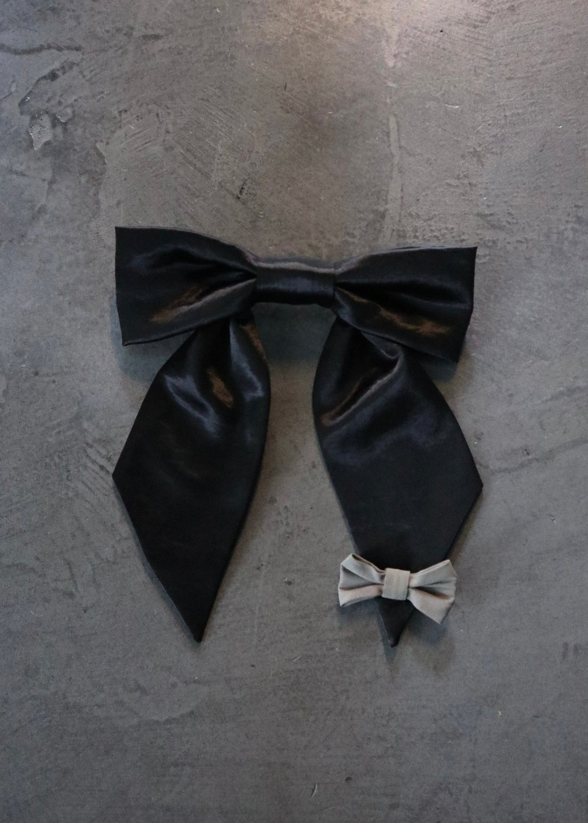 UPCYCLE RIBBON BARRETTE | BK