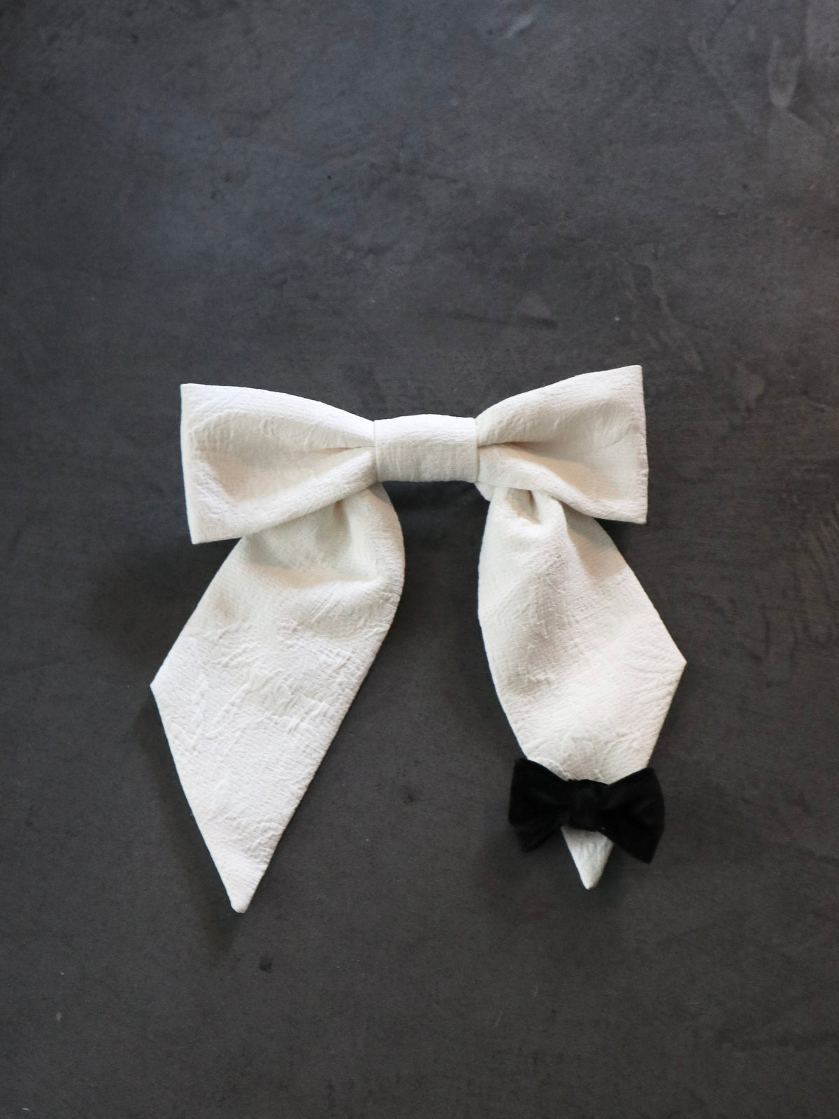 UPCYCLE RIBBON BARRETTE | IVORY