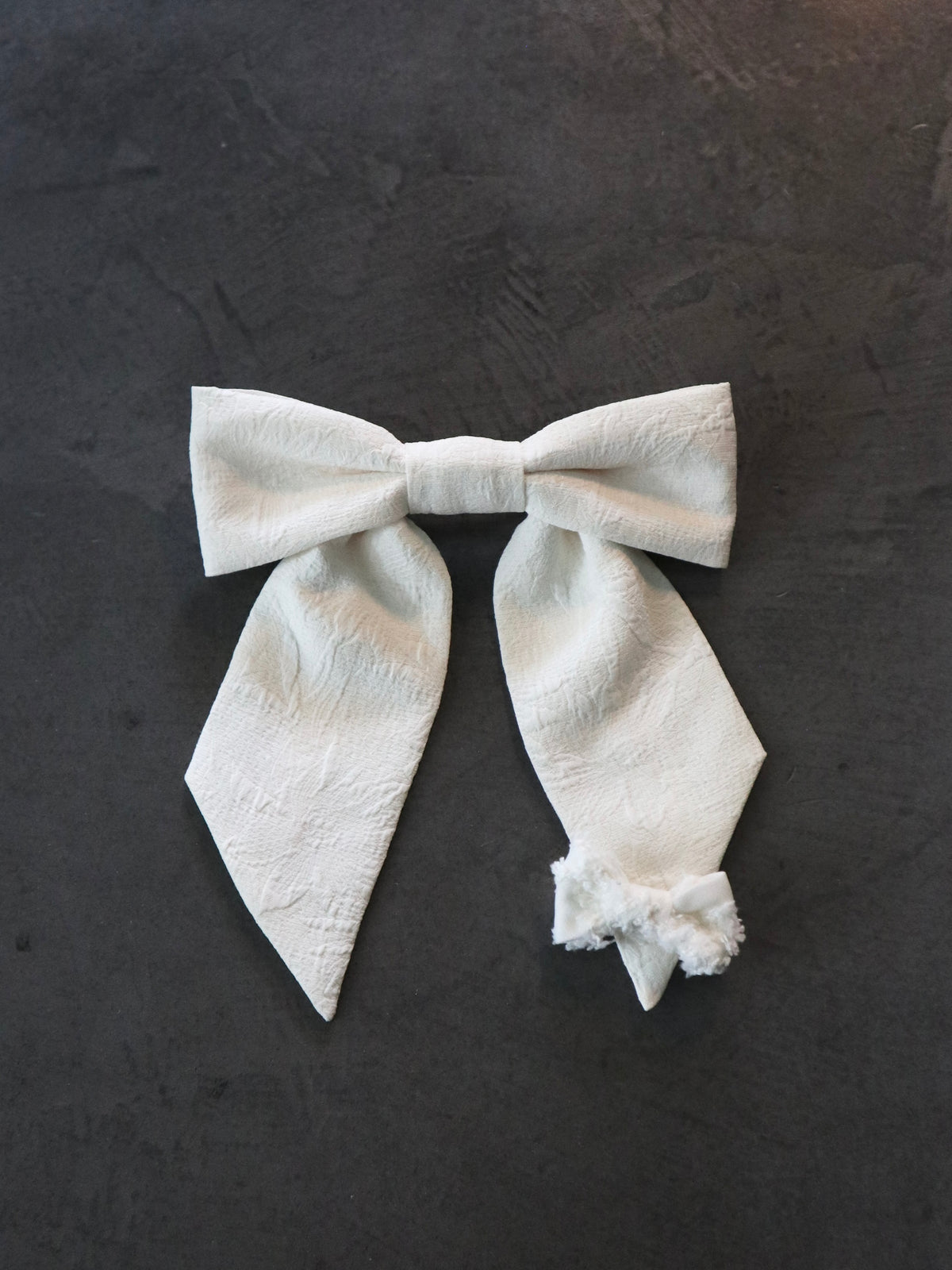 UPCYCLE RIBBON BARRETTE | IVORY