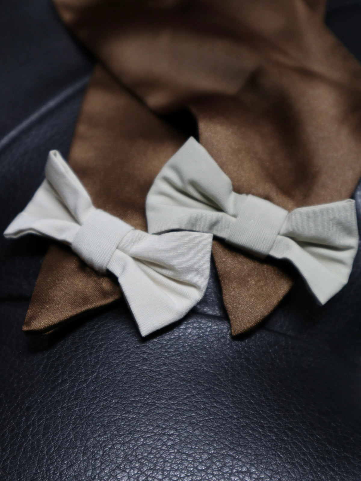 UPCYCLE RIBBON BARRETTE LONG | BRN