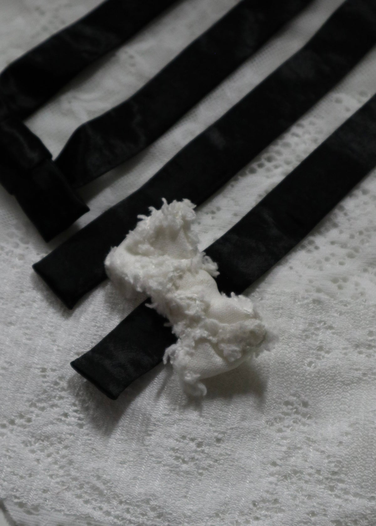 2 piece RIBBON BARRETTE | BK
