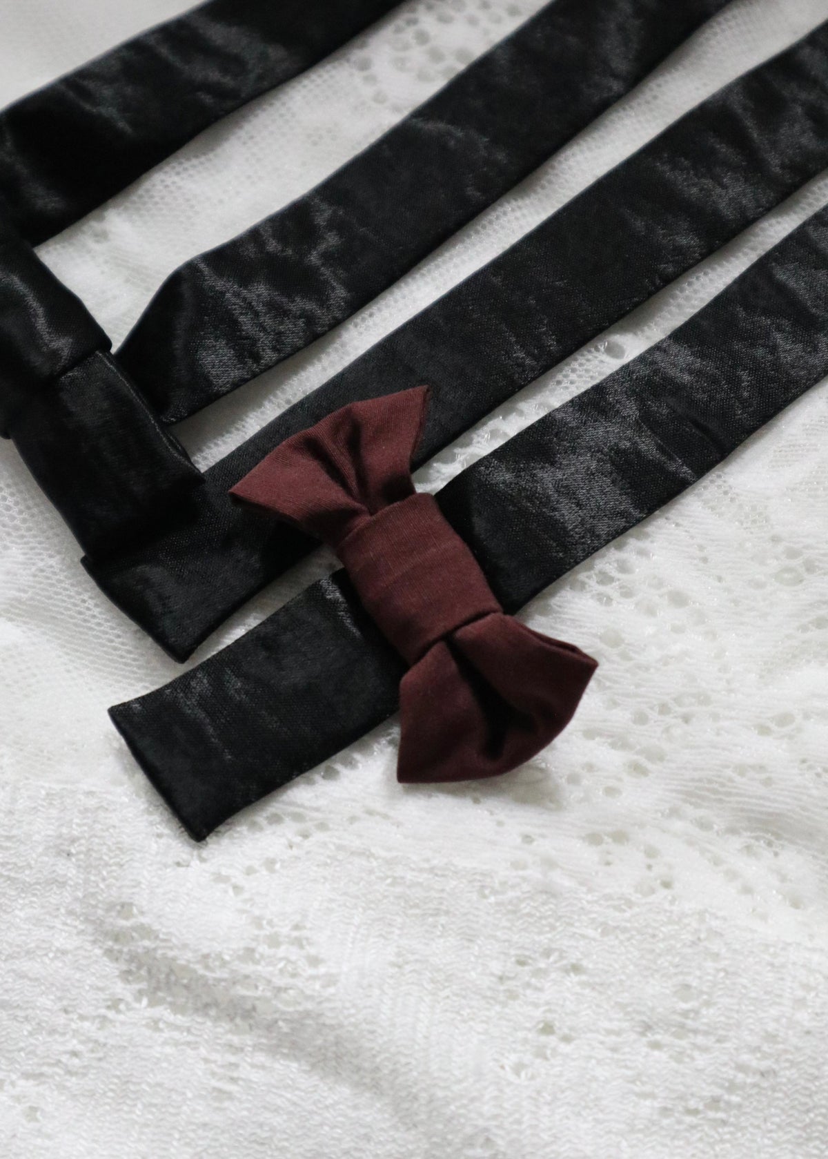 2 piece RIBBON BARRETTE | BK