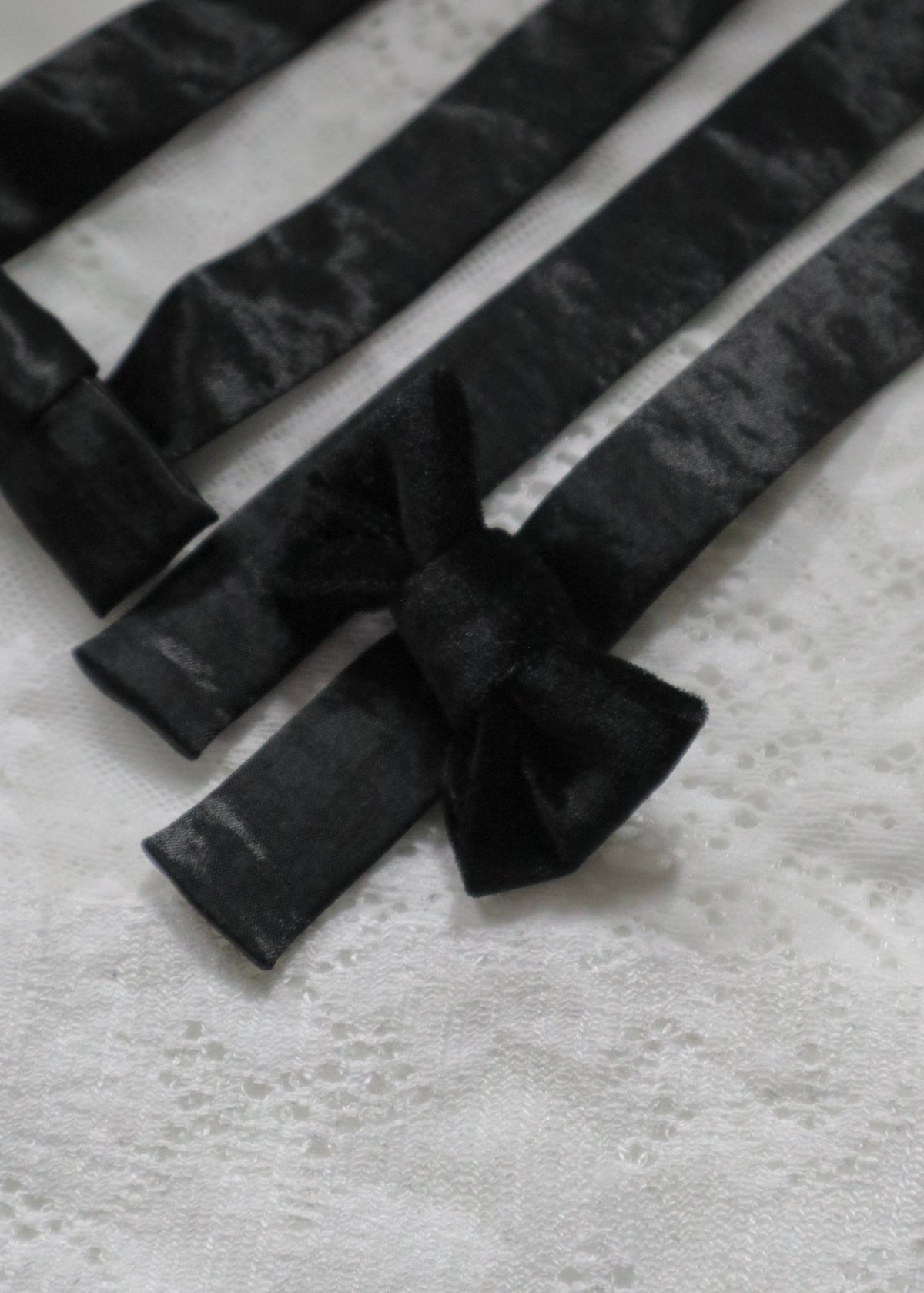 2 piece RIBBON BARRETTE | BK