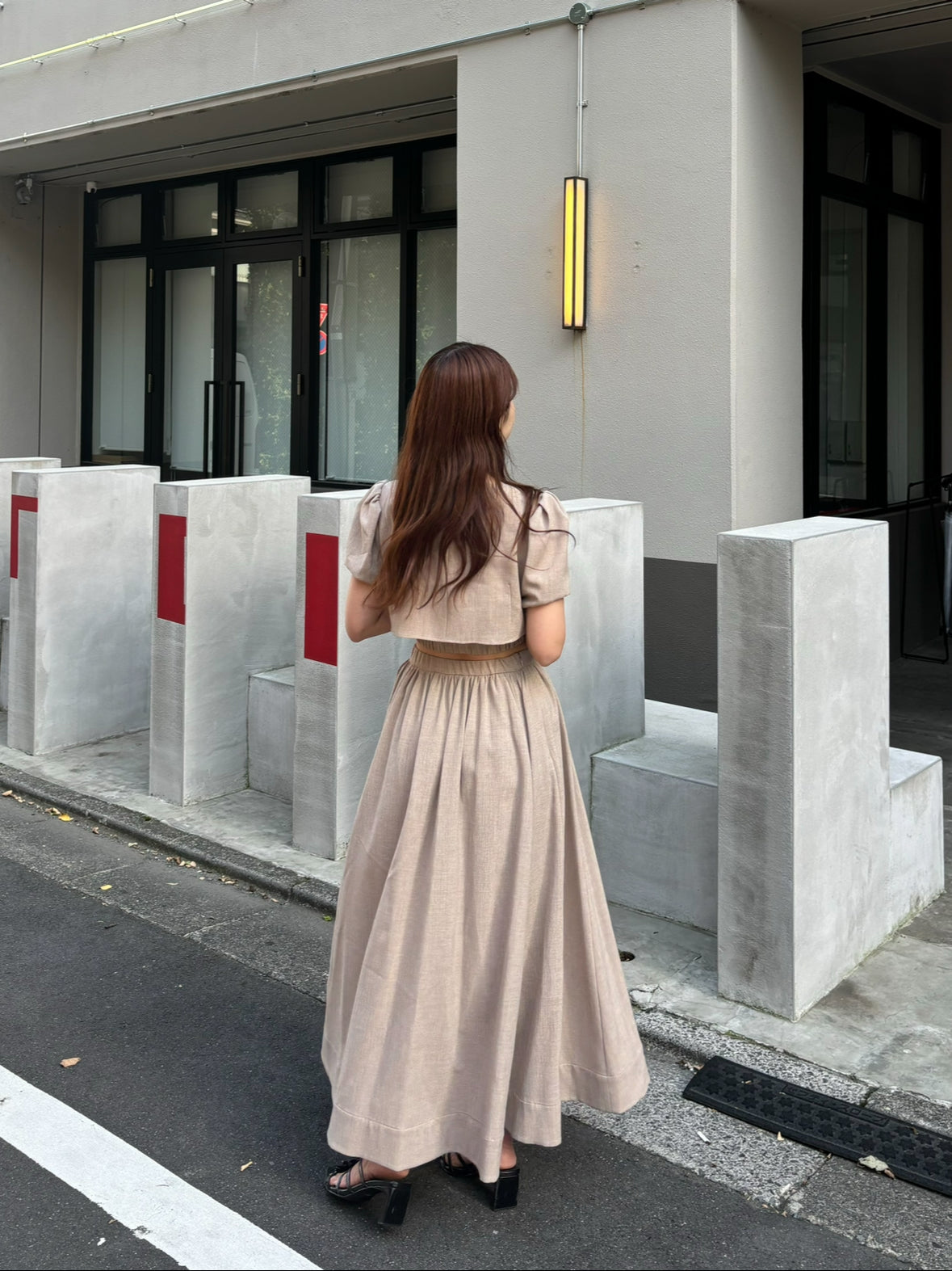 【Made in Japan】Wrinkleless Flare Skirt