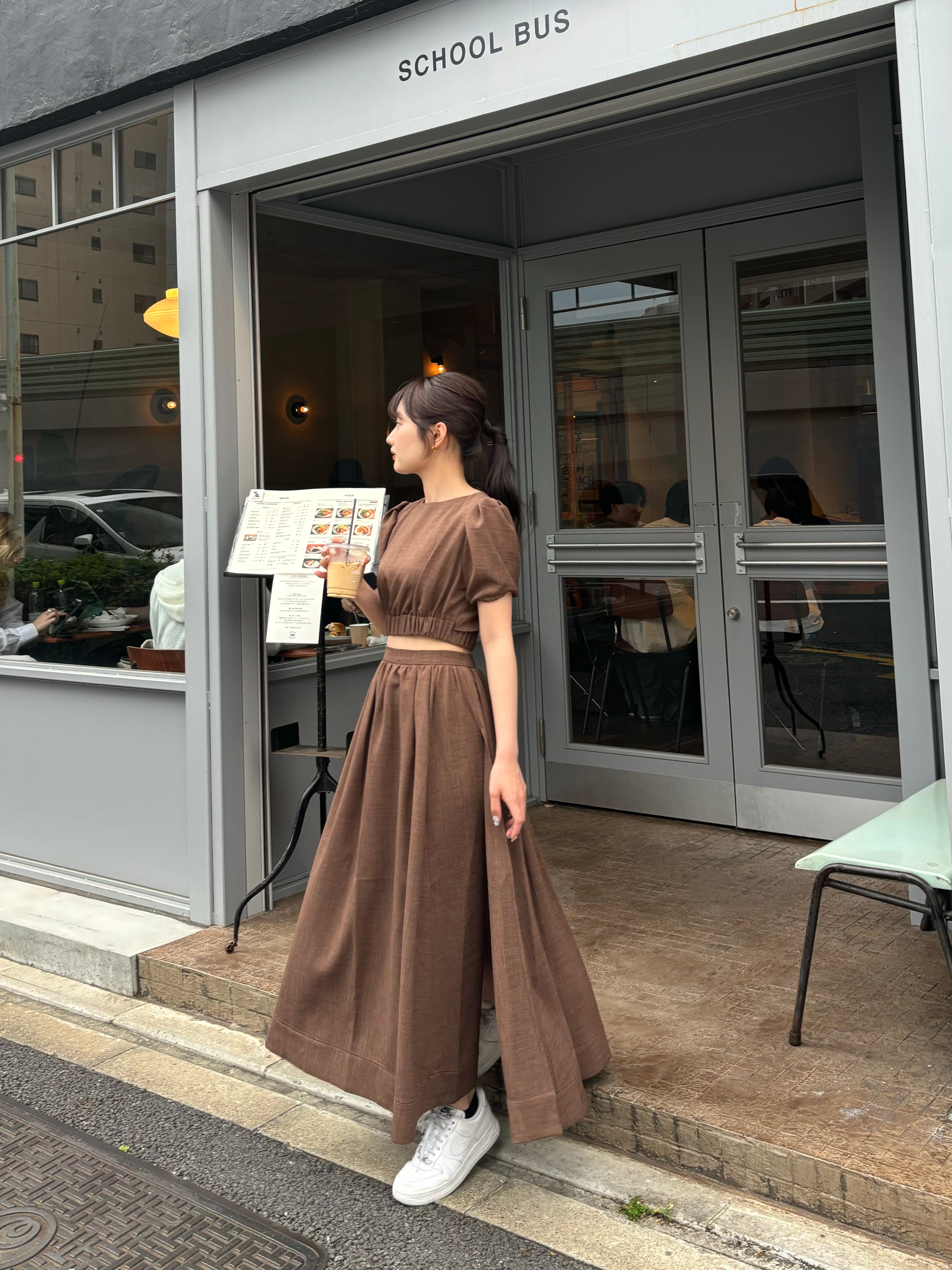 【Made in Japan】Wrinkleless Flare Skirt