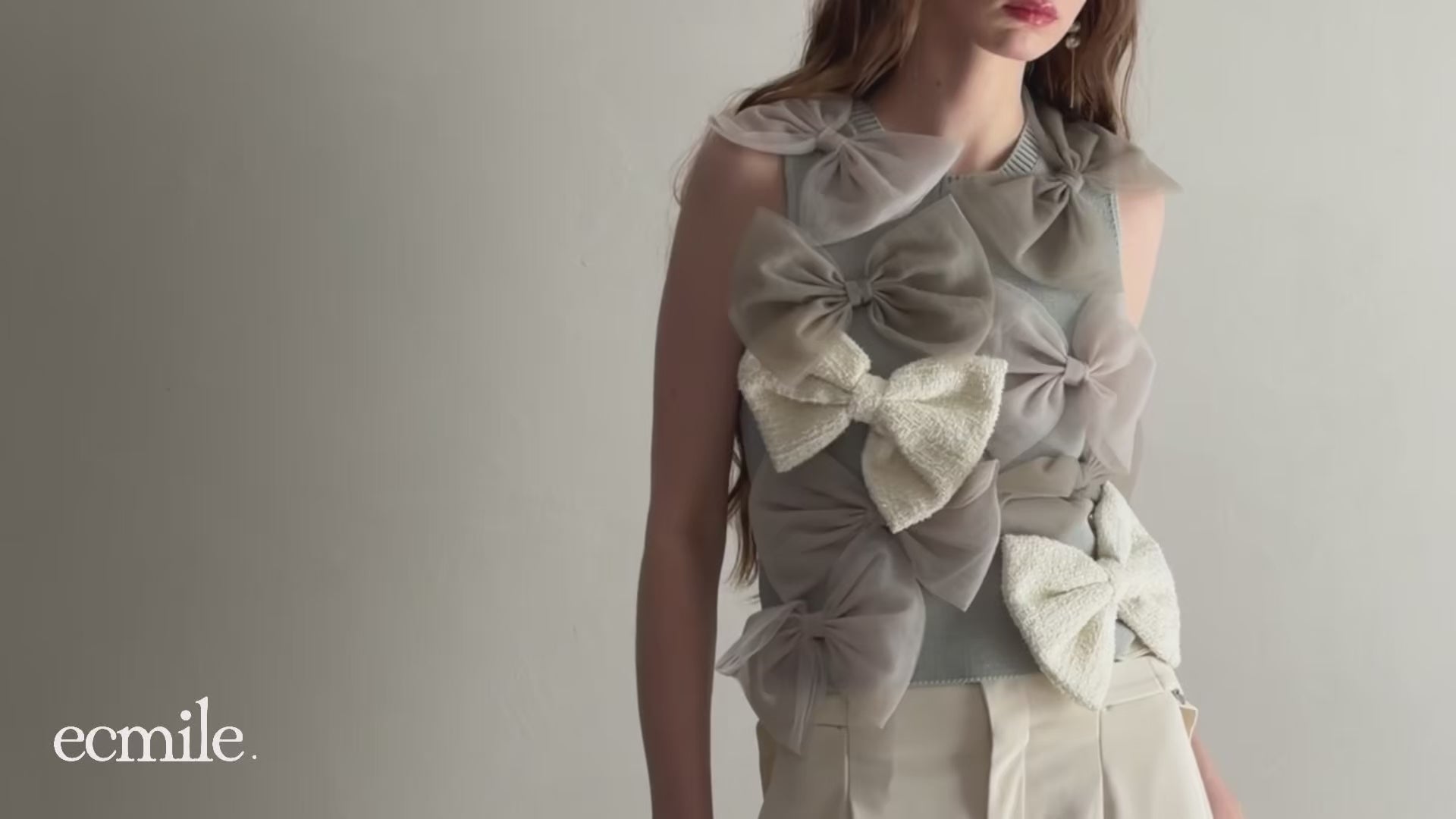 NEW COLOR】RIBBON RIBBON TOP